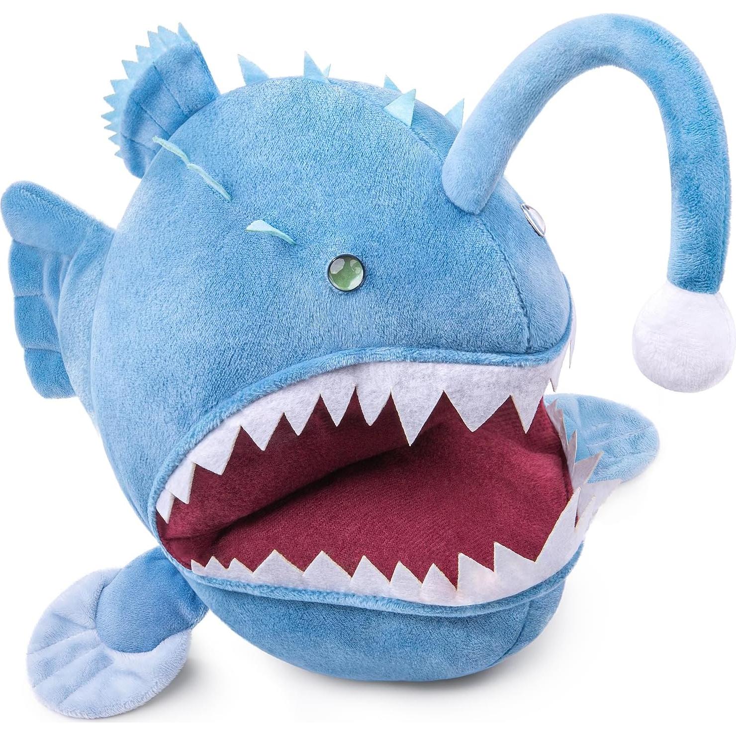 Pez Abisal Azul de Peluche ZHONGXIN MADE 30 cm Realista