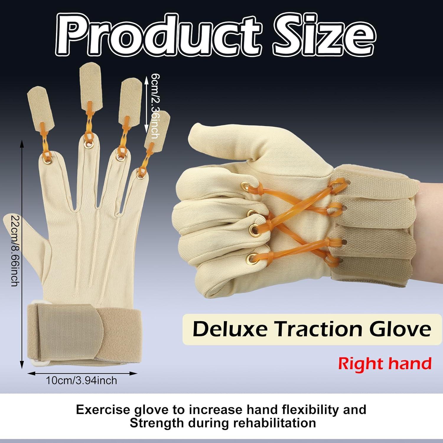 Guante de Ejercicio de Tracción Cuffbow para Rehabilitación de Manos