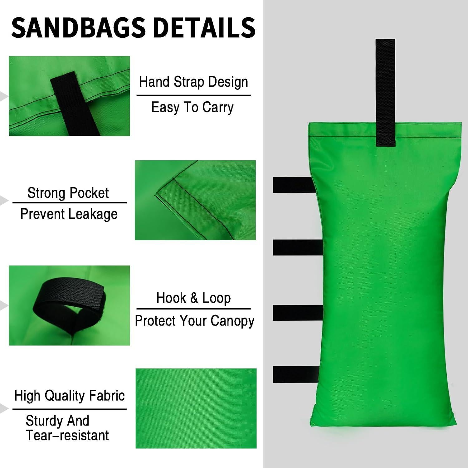 Juego de Pesas para Carpa HAZBEN 4 Bolsas de Arena 50.8kg