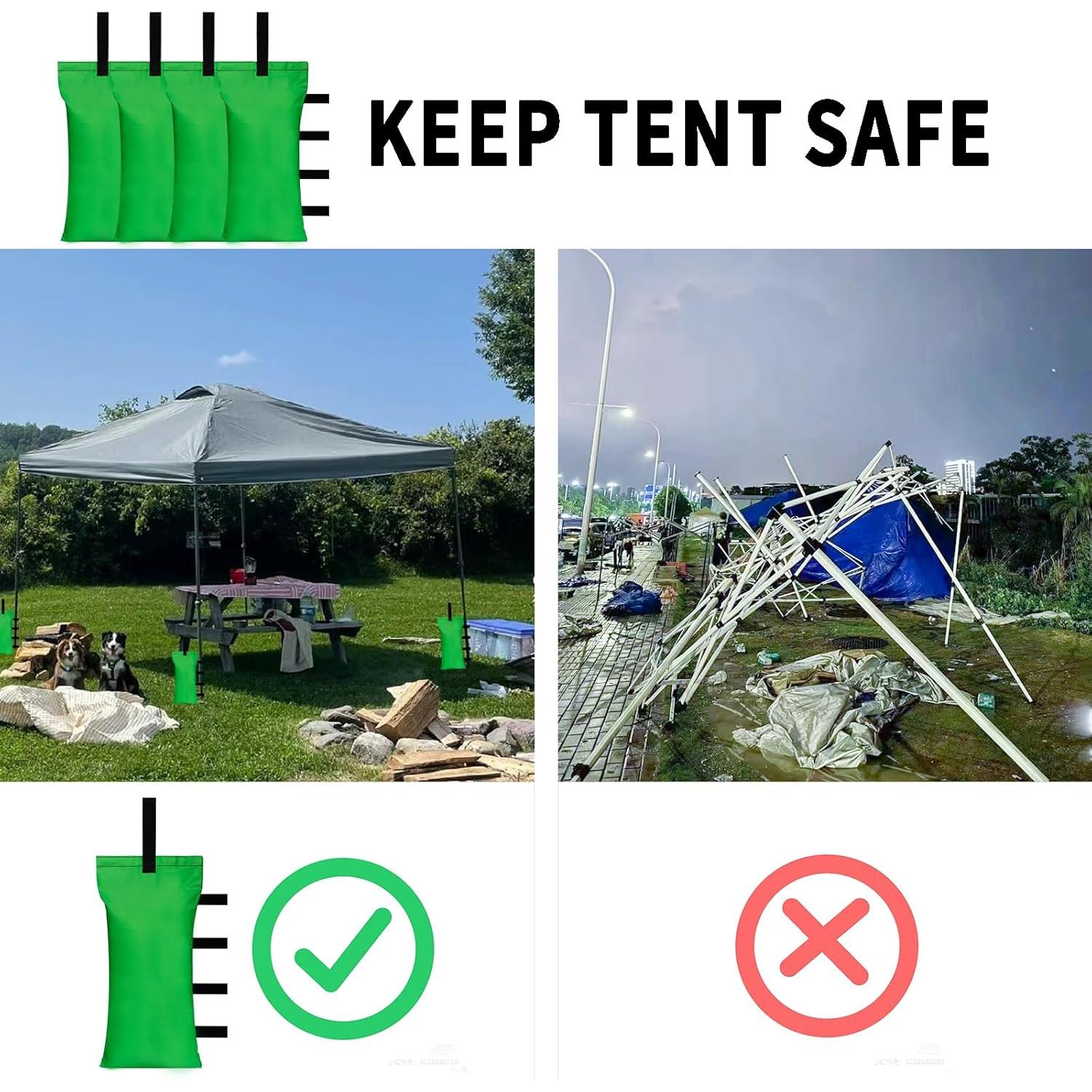 Juego de Pesas para Carpa HAZBEN 4 Bolsas de Arena 50.8kg