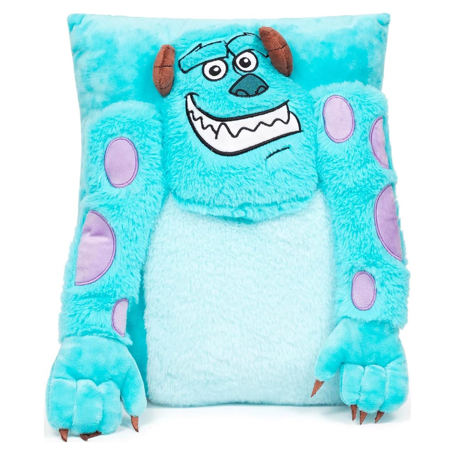 Almohada de Peluche Sulley 3D Jay Franco 38 cm Azul
