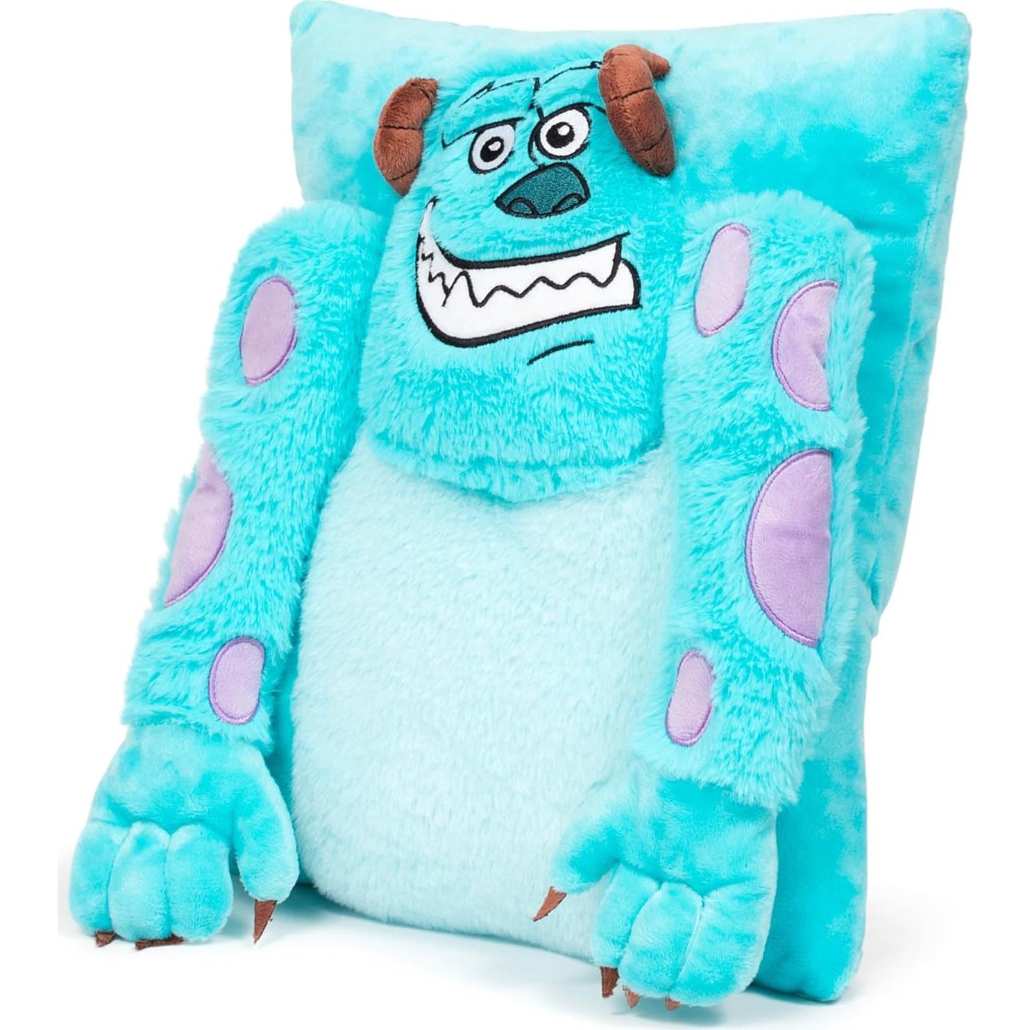 Almohada de Peluche Sulley 3D Jay Franco 38 cm Azul