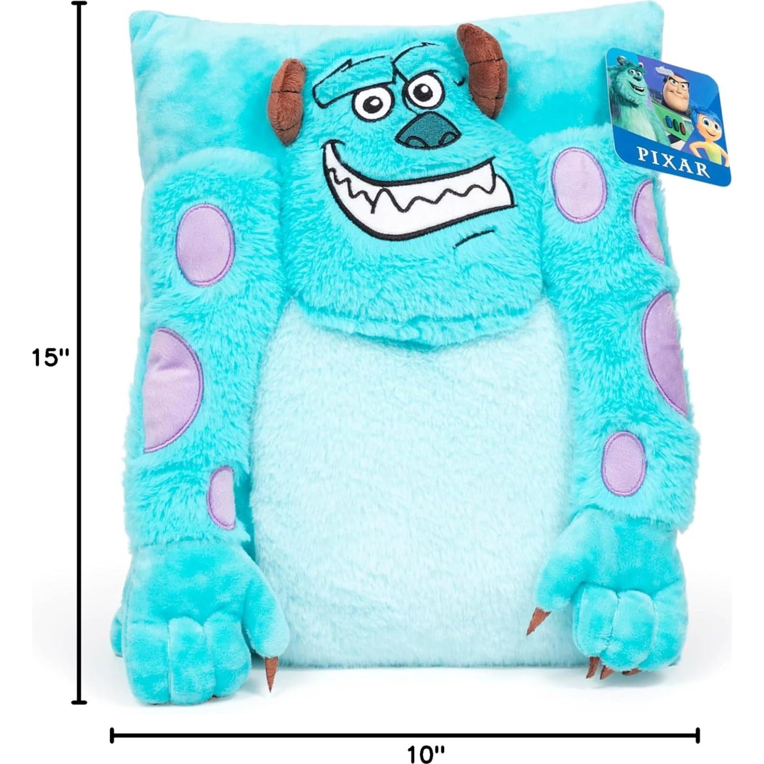 Almohada de Peluche Sulley 3D Jay Franco 38 cm Azul