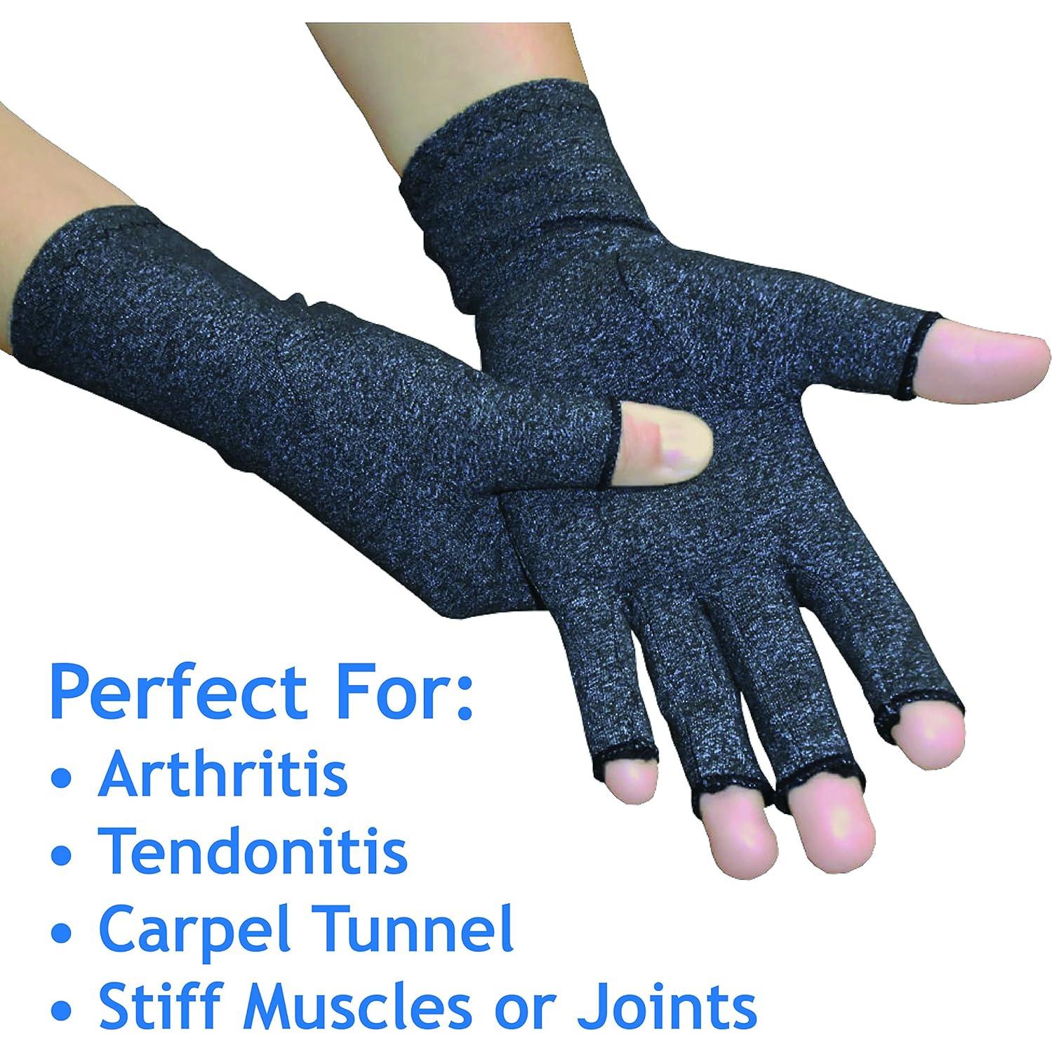 Guantes de Compresión para Artritis Rehabilitation Advantage - Paquete de 2