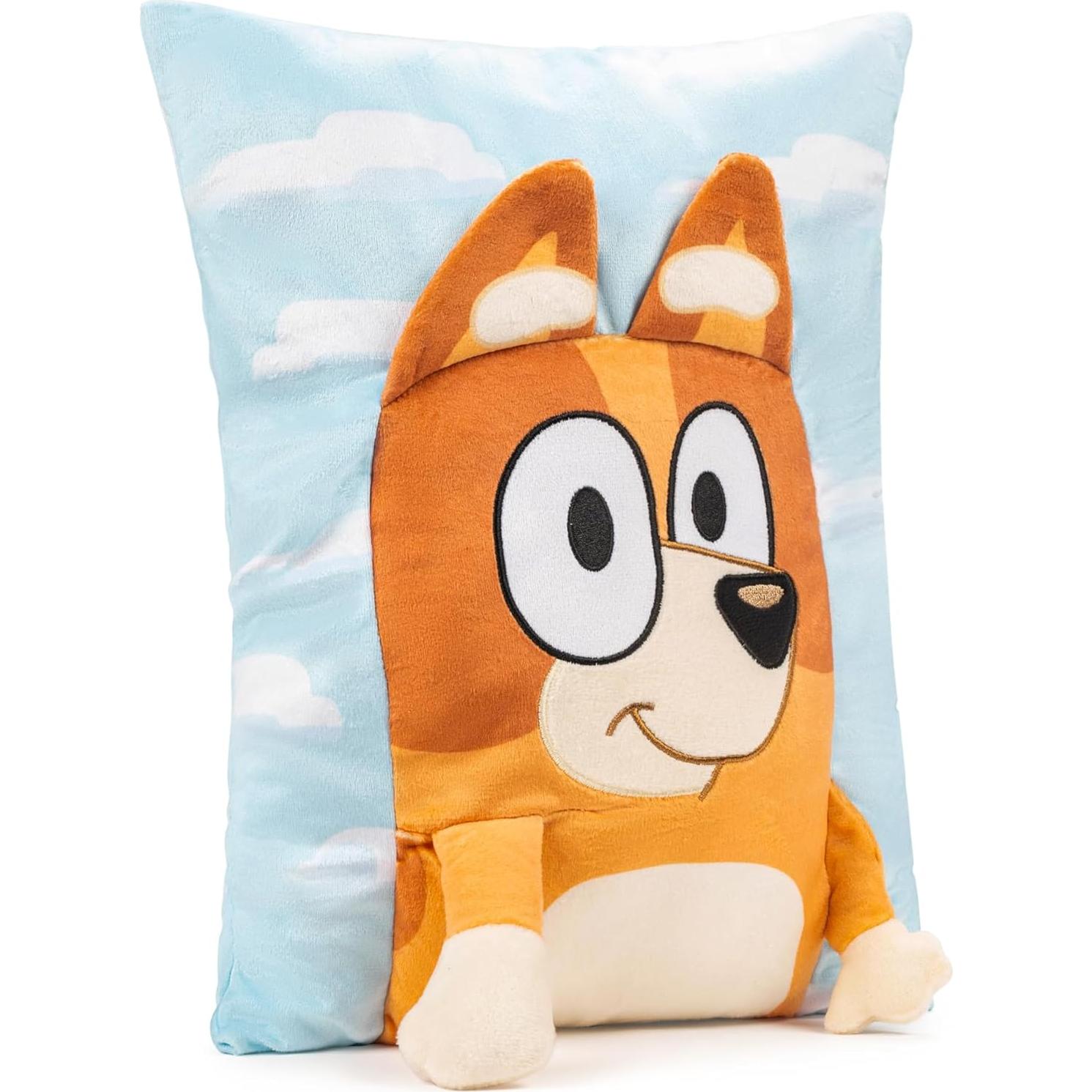 Almohada de Abrazo 3D Bingo Jay Franco Naranja 38 cm