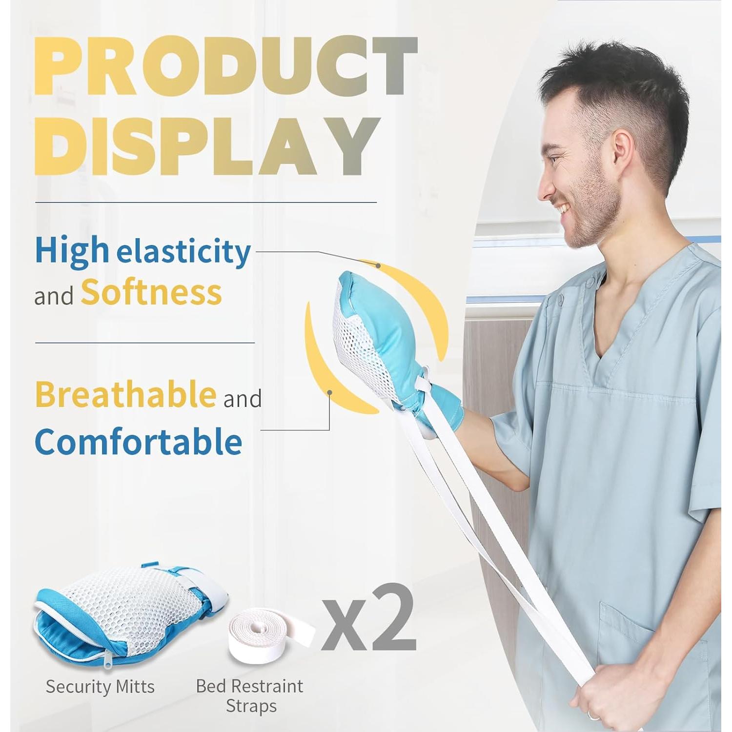 Guantes de Restricción EZ Assistive para Pacientes Adultos