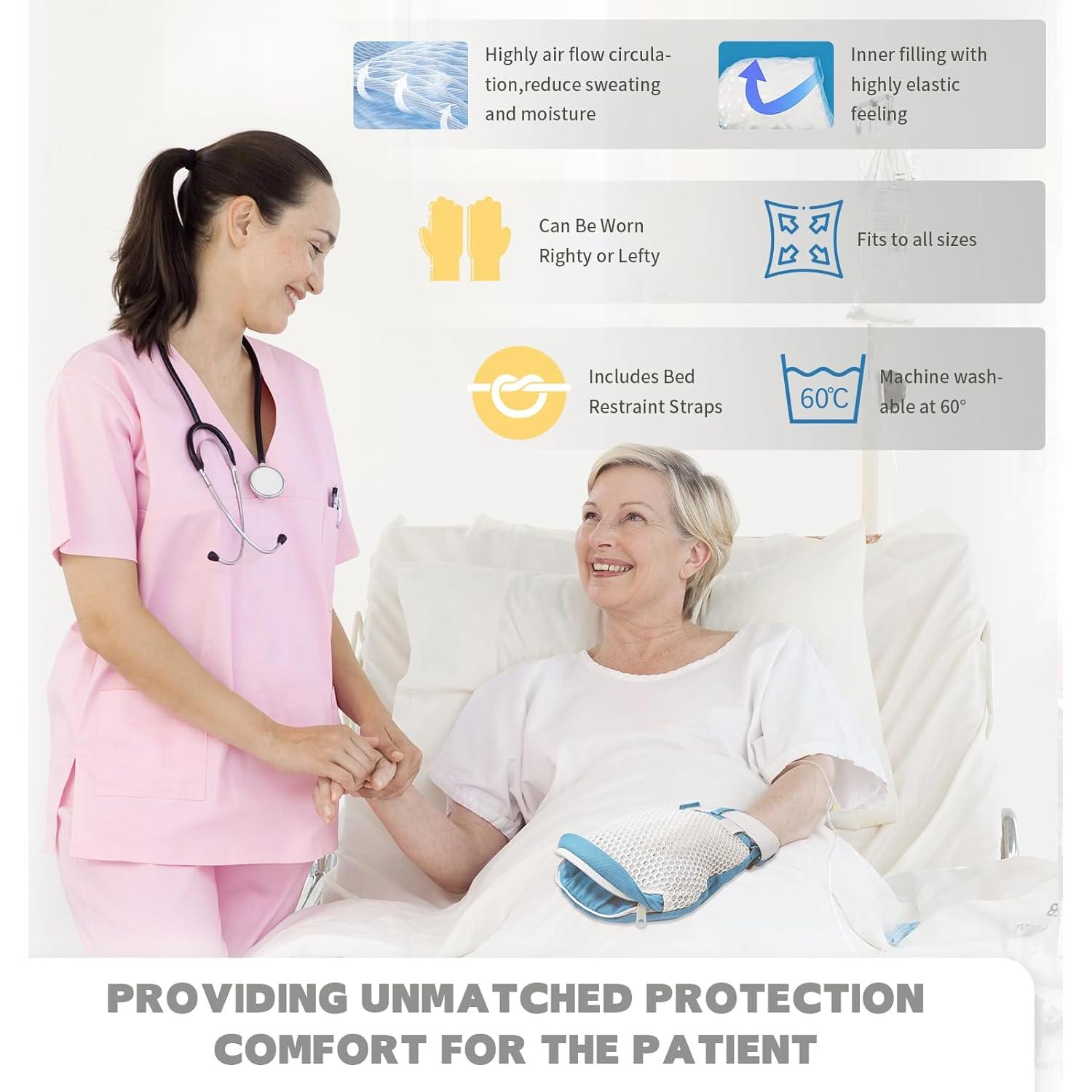 Guantes de Restricción EZ Assistive para Pacientes Adultos