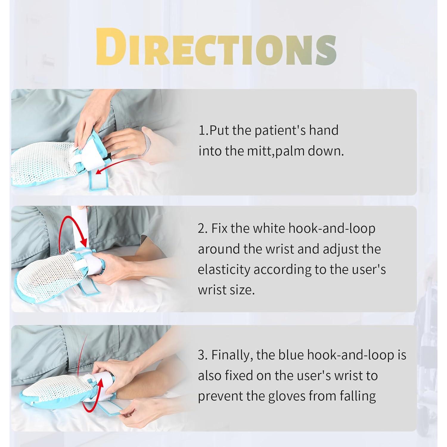 Guantes de Restricción EZ Assistive para Pacientes Adultos