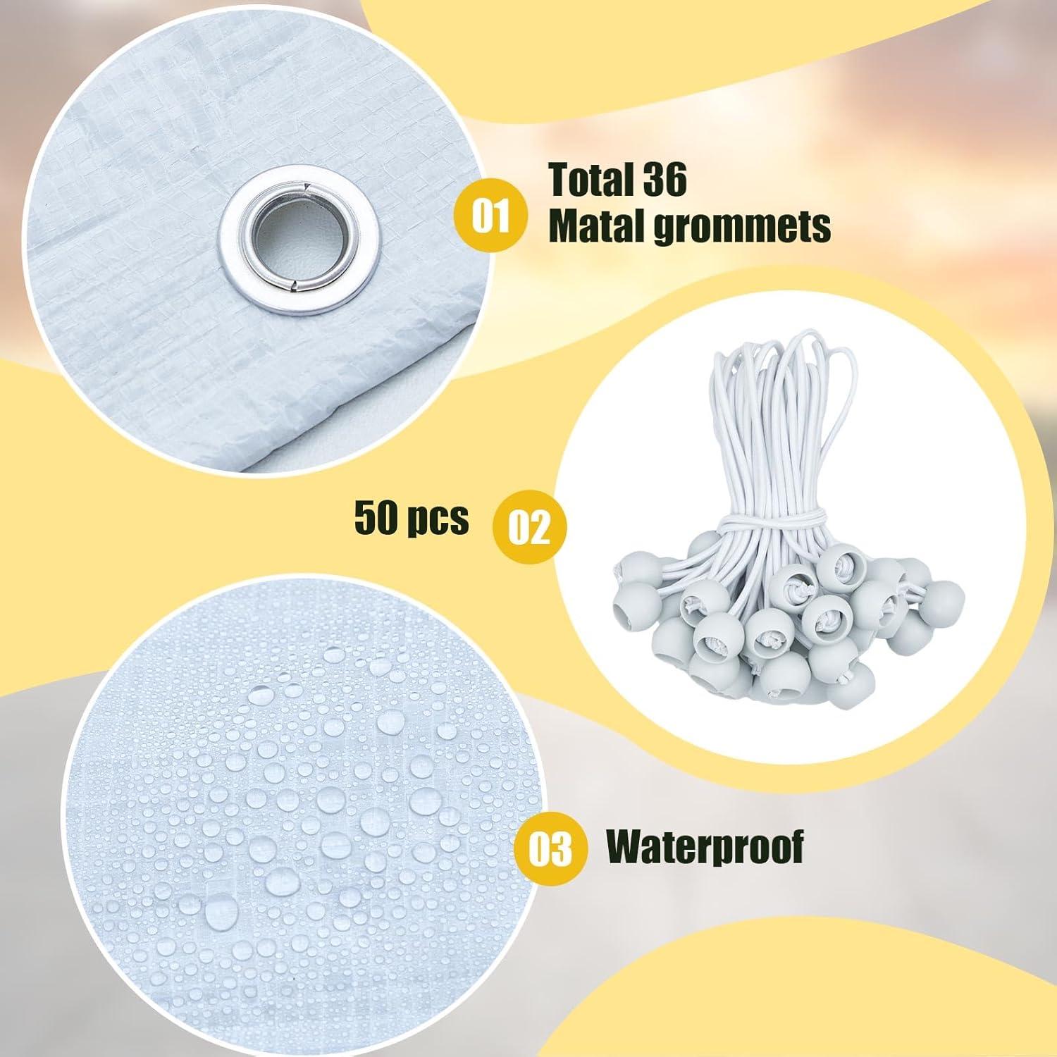 Carpa de Garaje 10x20 pies Wesnoy Impermeable Cubierta Superior