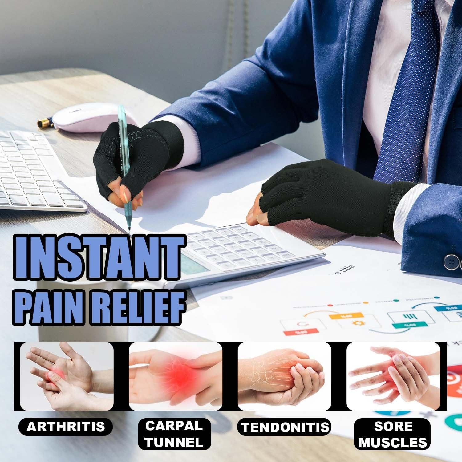 Guantes de Compresión de Cobre Gorbgle para Artritis - 2 Pares