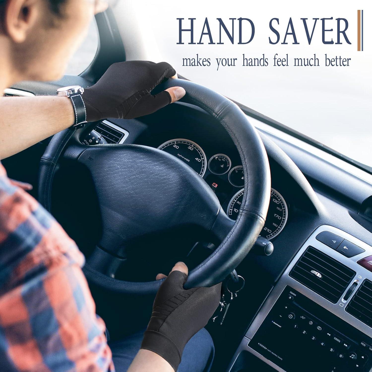 Guantes de compresión de cobre Vlela para artritis - Mediano