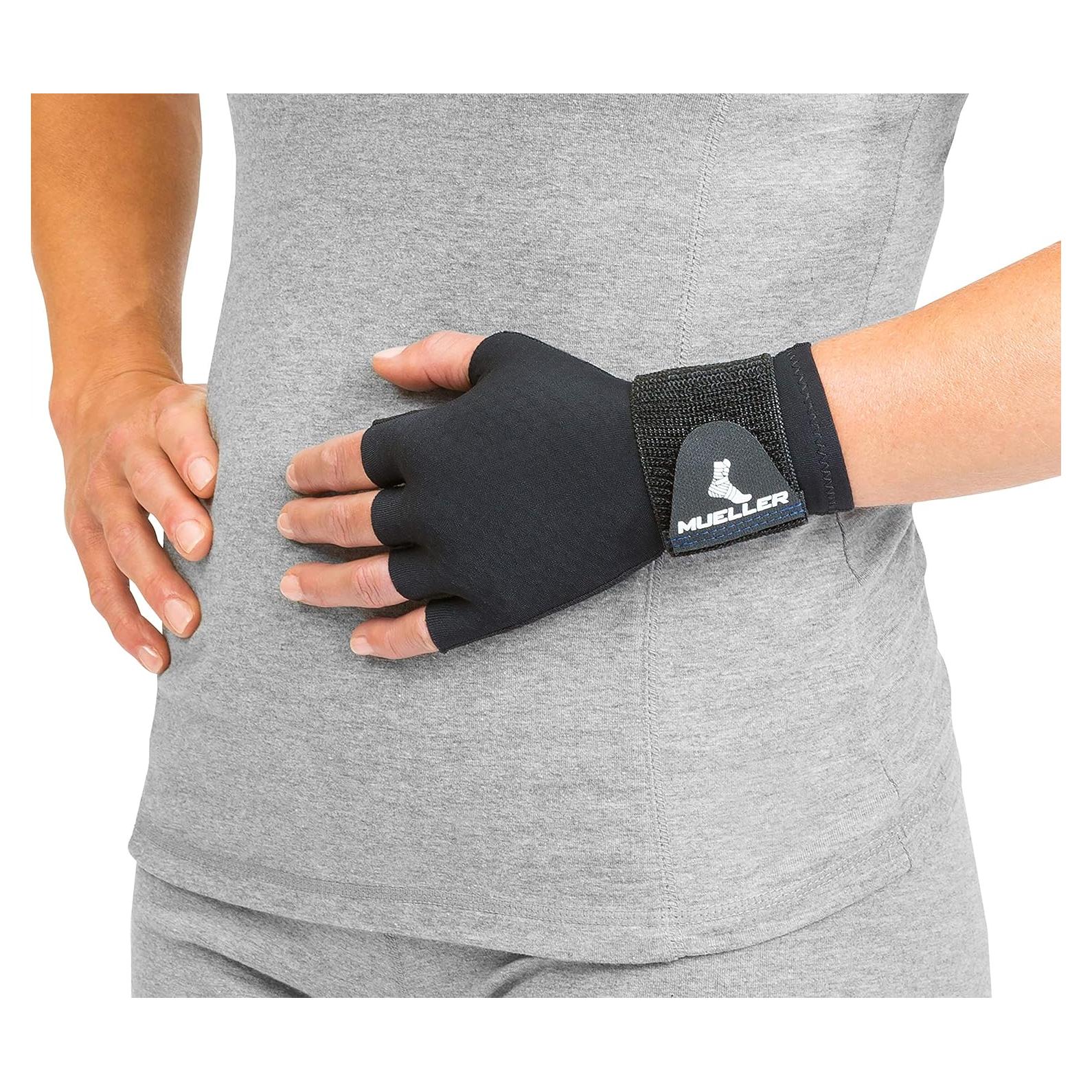 Guante de Compresión Reversible MUELLER S/M Negro para Artritis