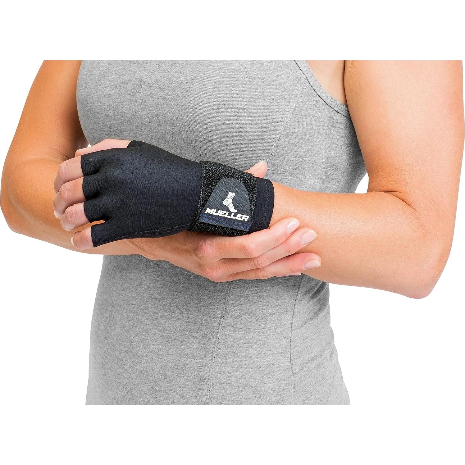 Guante de Compresión Reversible MUELLER S/M Negro para Artritis