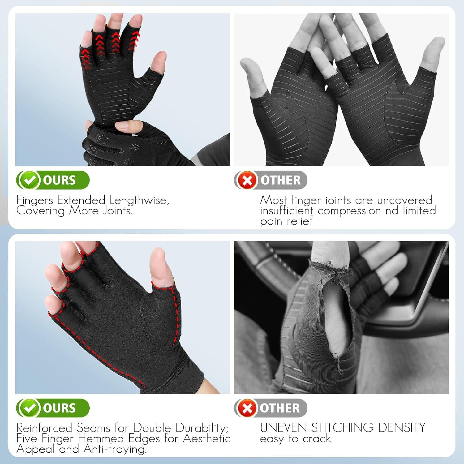 Guantes de Compresión de Cobre Donfri para Alivio Articular L