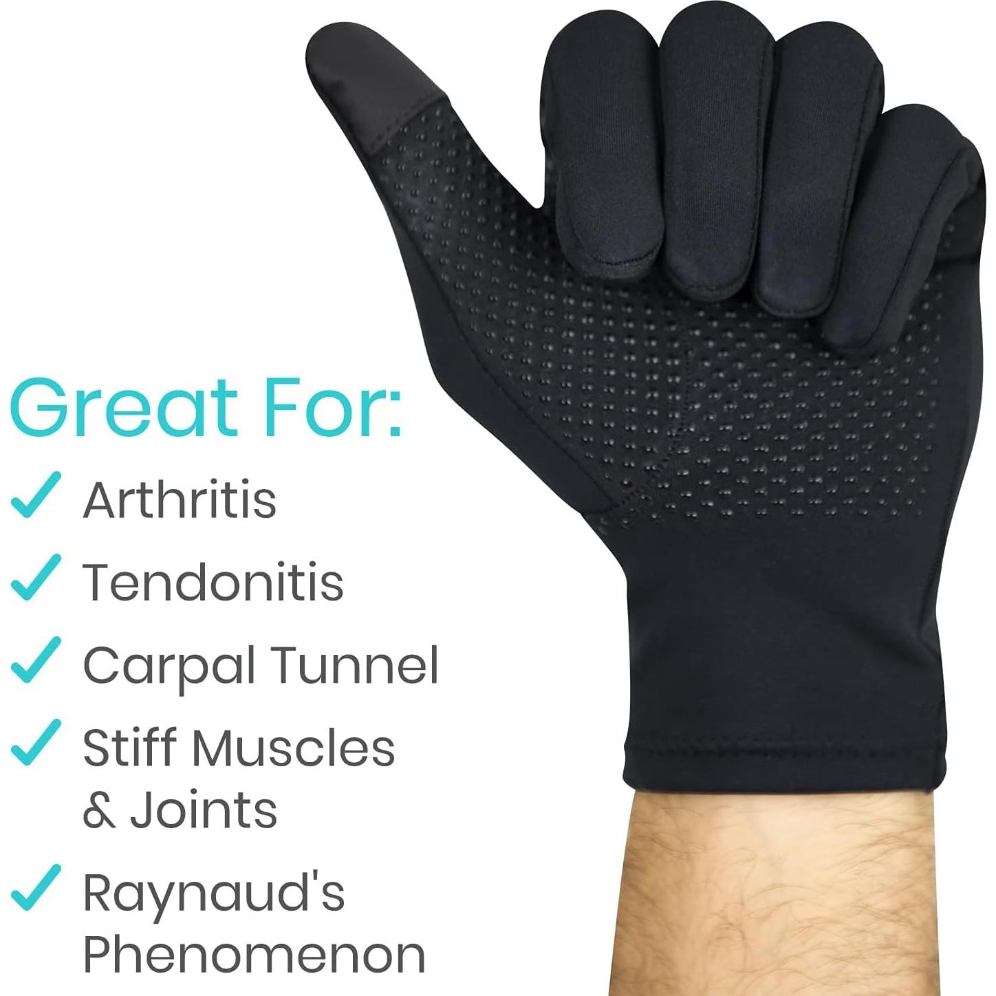 Guantes de Artritis Vive Copper - Compresión Completa Talla XL