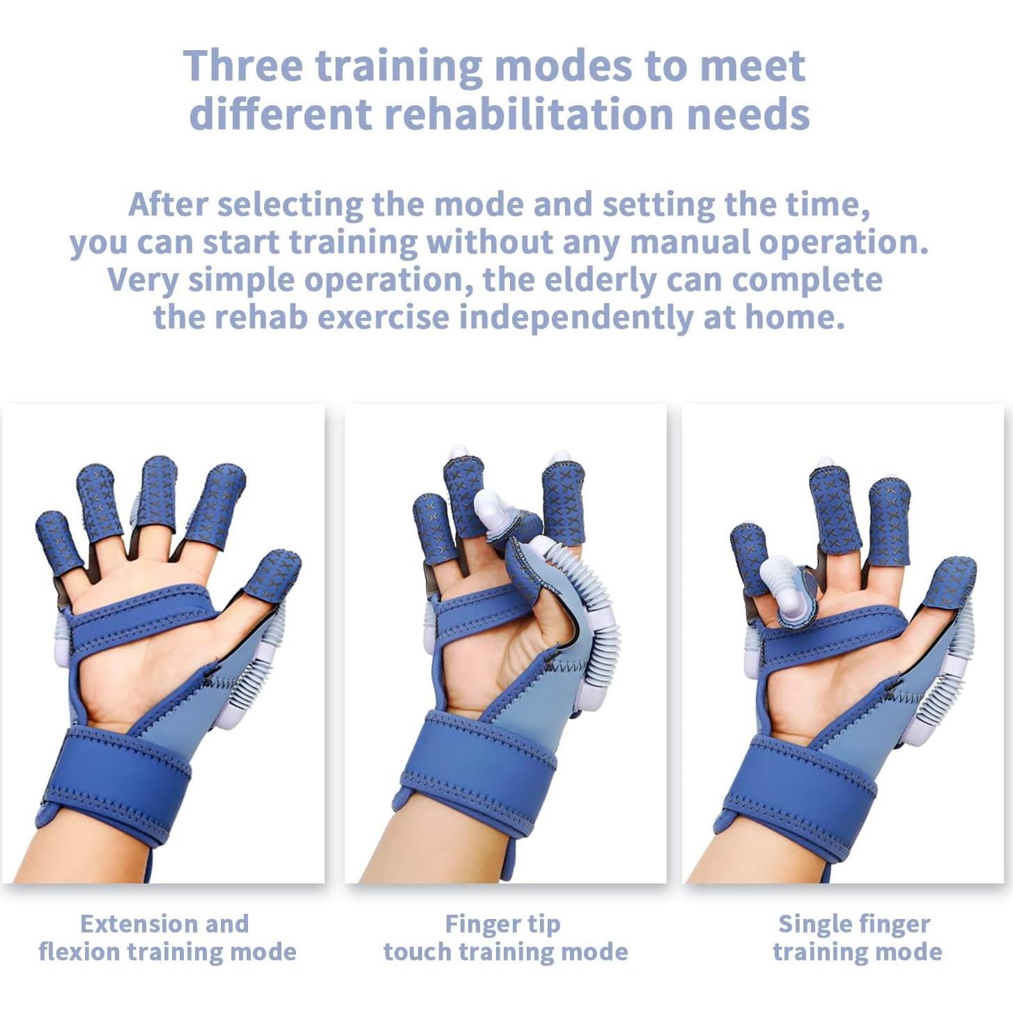 Guantes de Rehabilitación XFT para Mano Derecha - Tamaño Grande