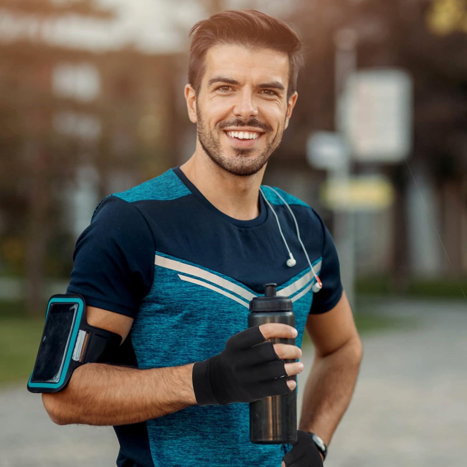 Guantes de compresión Donfri para artritis sin dedos M