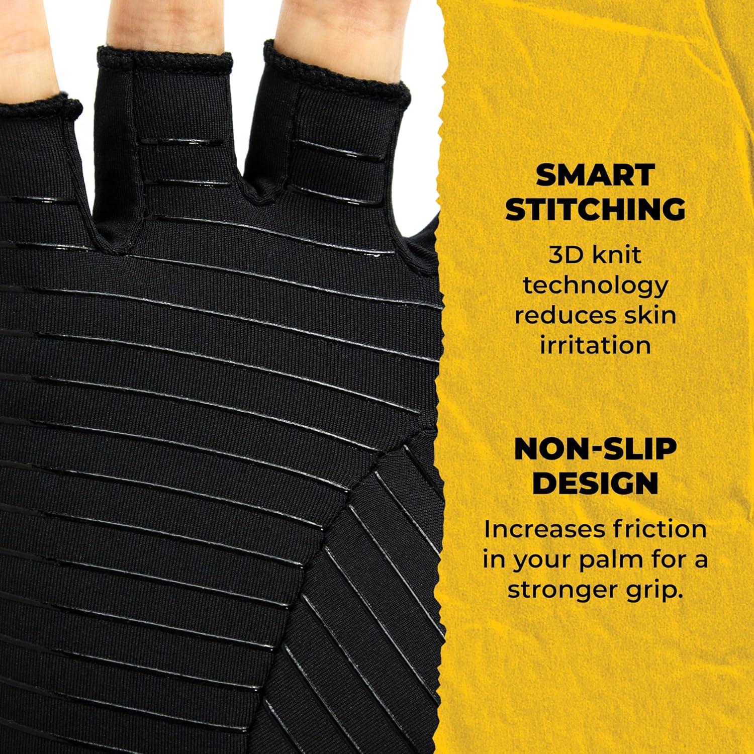 Guantes de Compresión Sin Dedos CopperJoint - Alivio Artritis