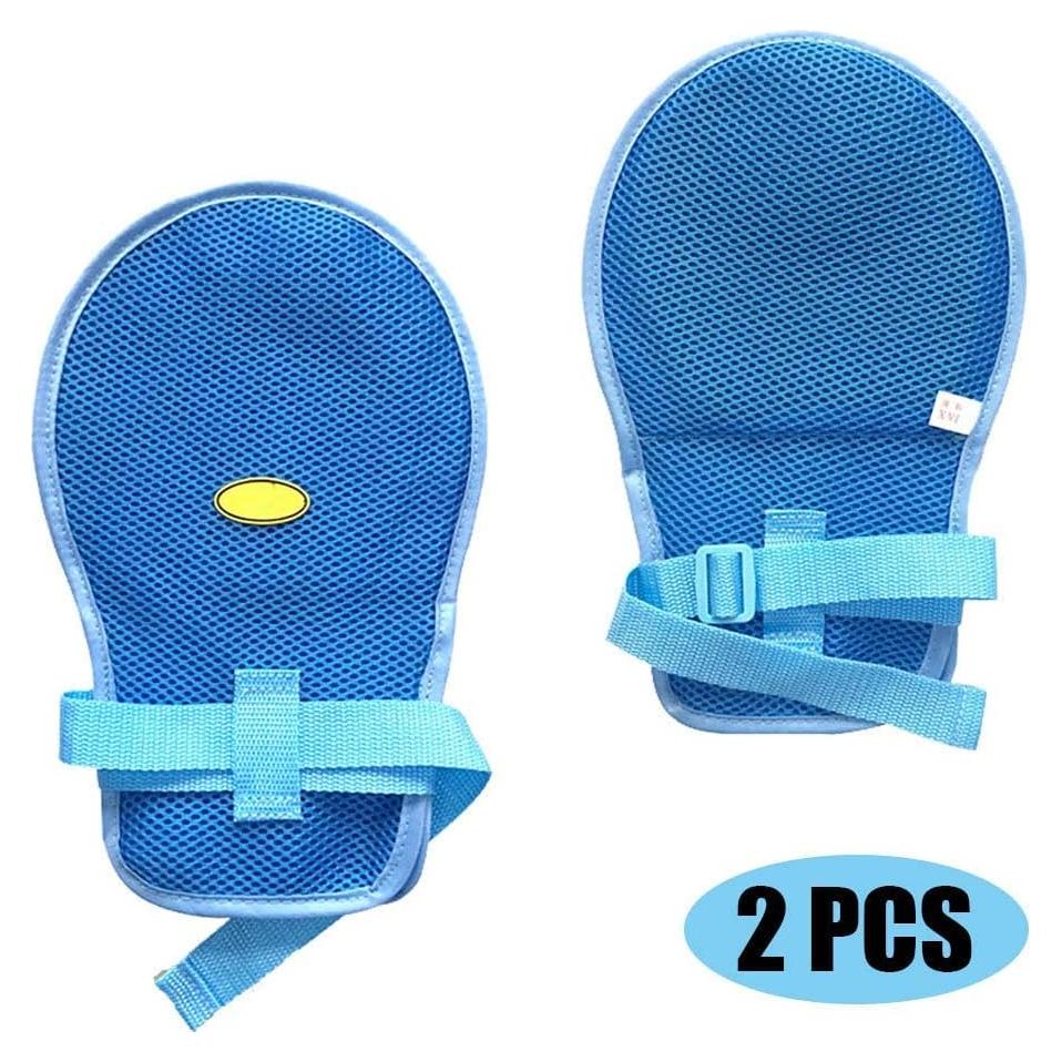 Guantes de Restricción Fanwer - 2PCS, Azul, Unisex, 29x18cm