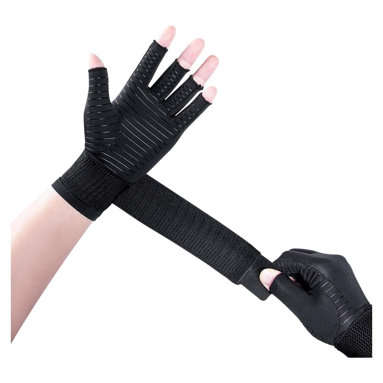 Guantes de Compresión para Artritis Thx4COPPER con Correa