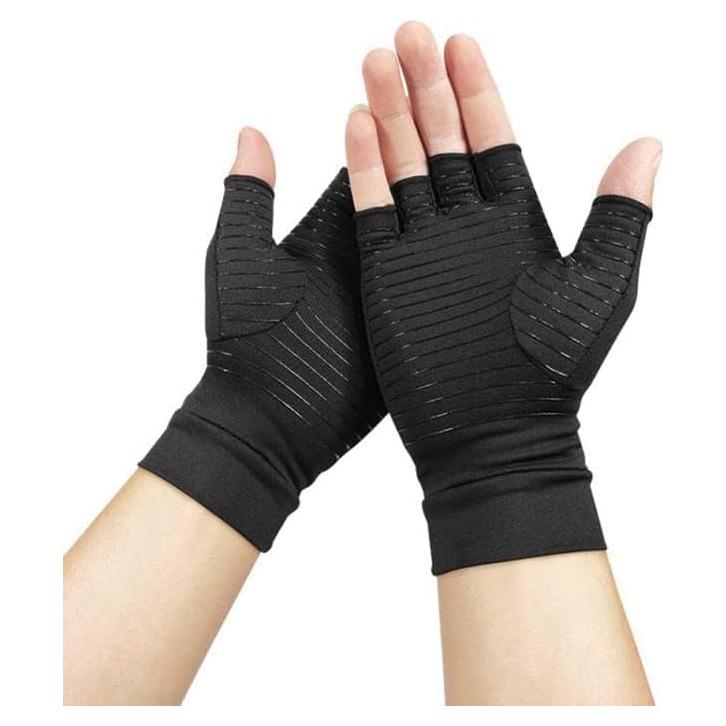Guantes de Compresión de Cobre ATAN Sin Dedos para Artritis