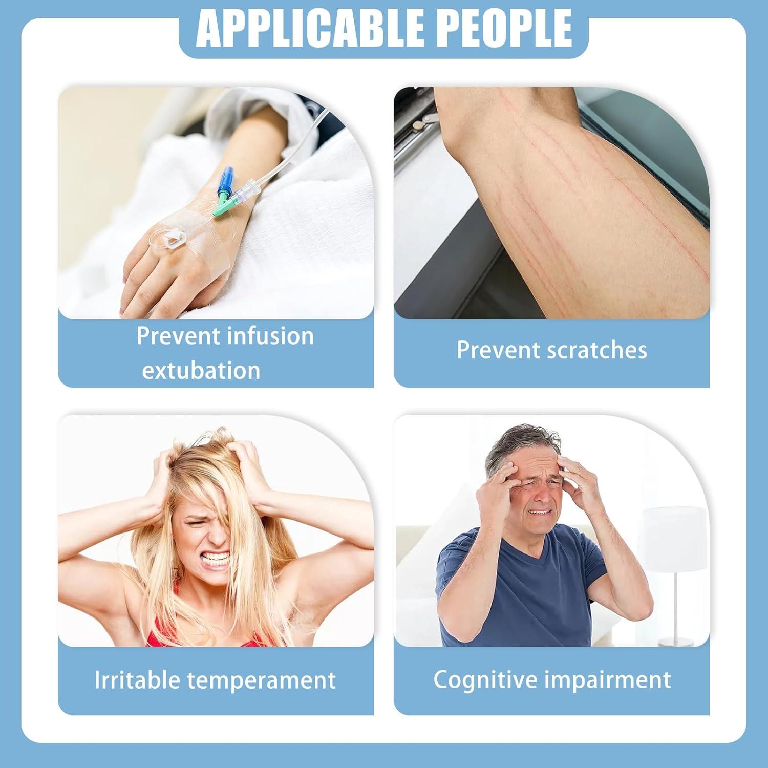 Guantes de Restricción LKLKKC para Ancianos - 2 Piezas, Transpirables