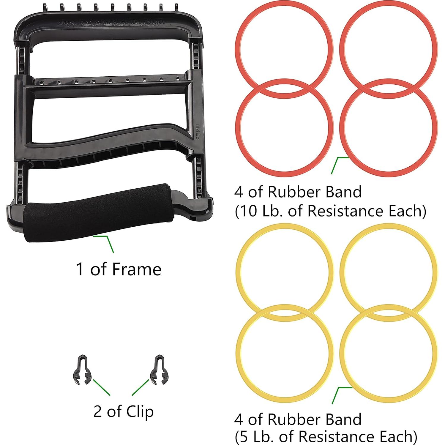 Ejercitador de Mano YPCBYNBS con Bandas de Resistencia Progresiva