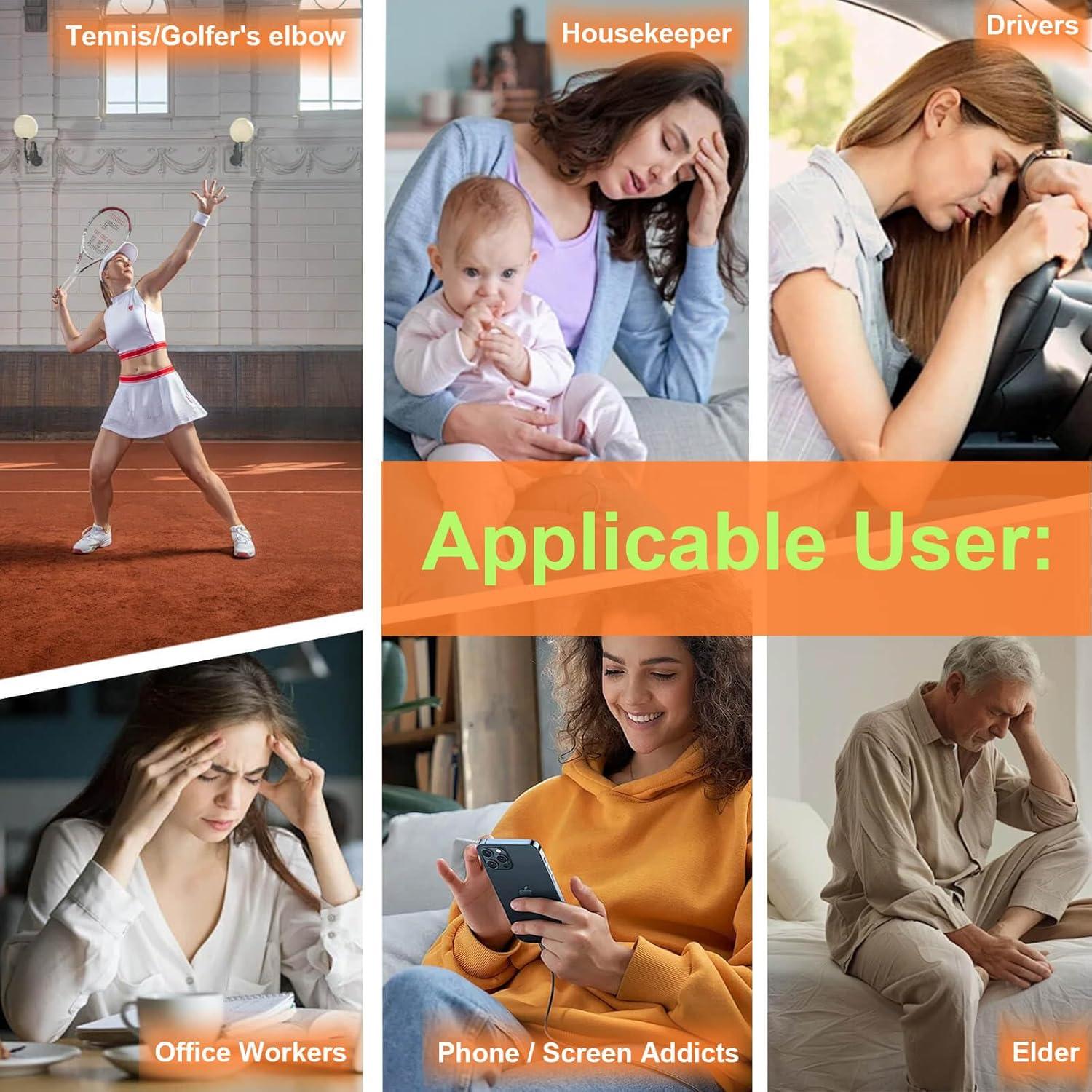 Masajeador Estimulador Muscular TENS Xpainoff 4 en 1 Alivio Dolor