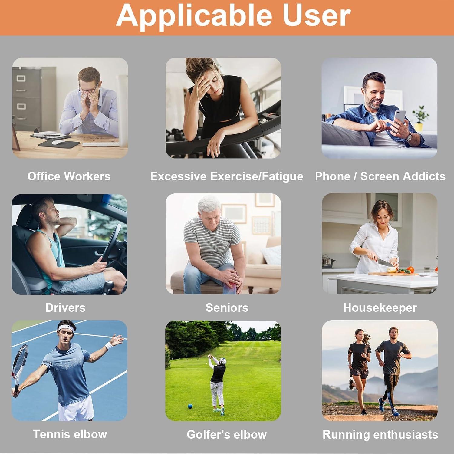 Masajeador Estimulador Muscular TENS Xpainoff 4 en 1 Alivio Dolor