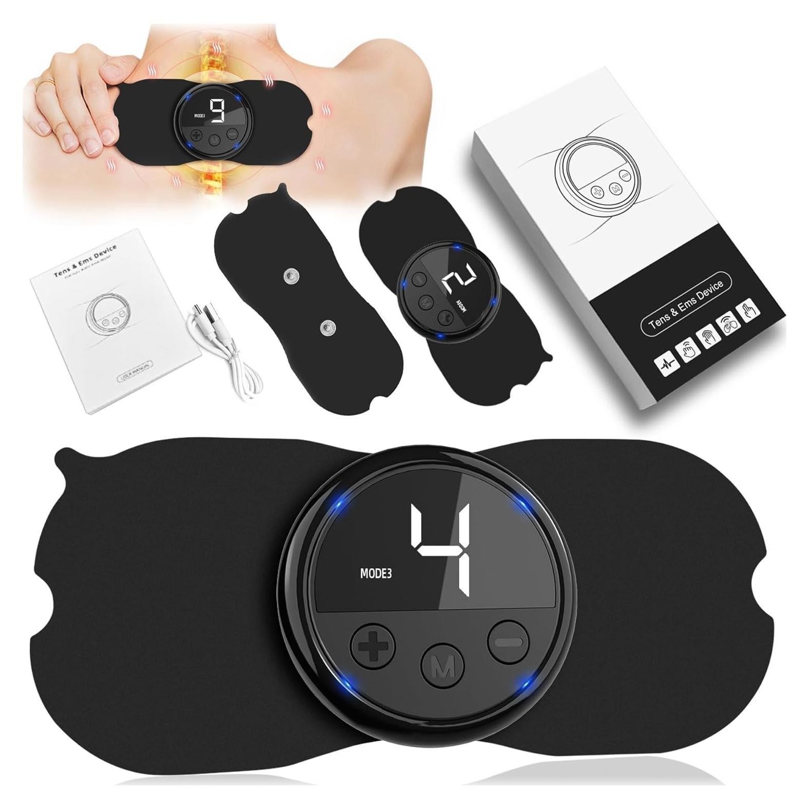 Dispositivo TENS Inalámbrico TADOUNE Mini Masajeador Recargable