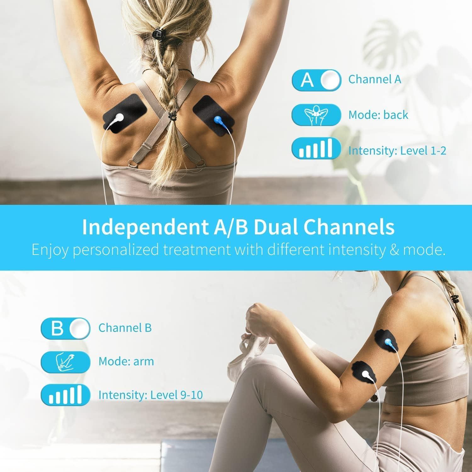 Unidad TENS EMS KRL.CARE Doble Canal 40 Intensidades Masajeador