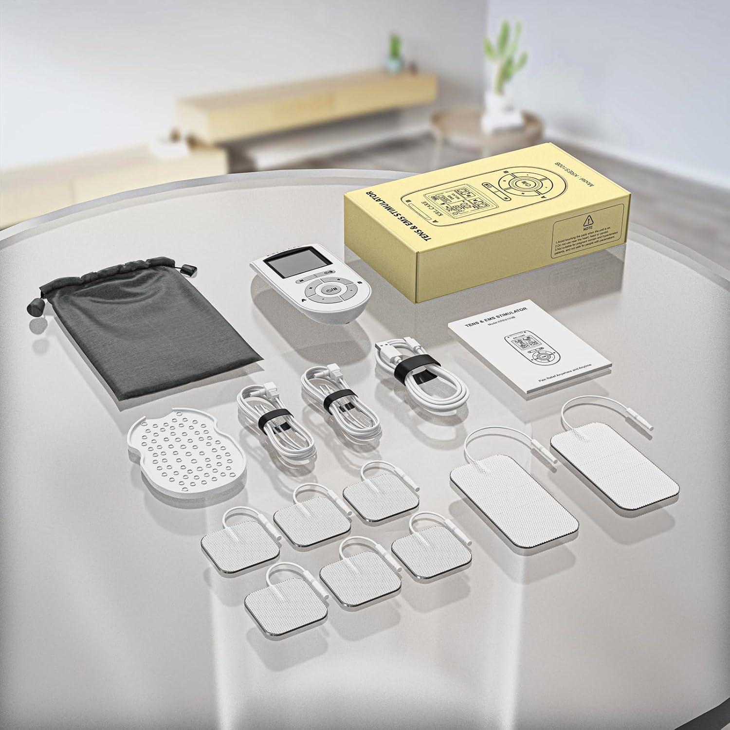 Unidad TENS EMS KRL.CARE Doble Canal 40 Intensidades Masajeador