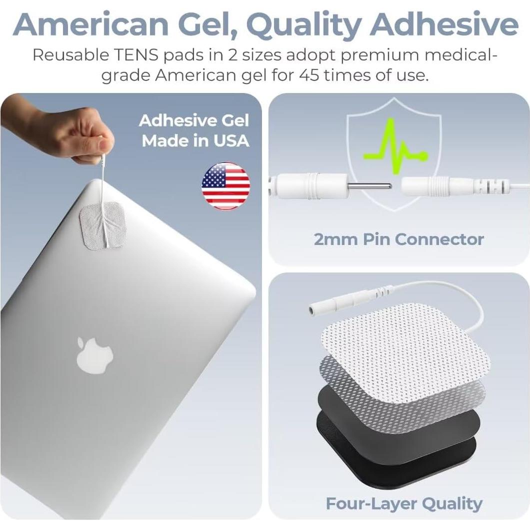 Estimulador Muscular TENS AUVON TU2424 4 Salidas 24 Modos