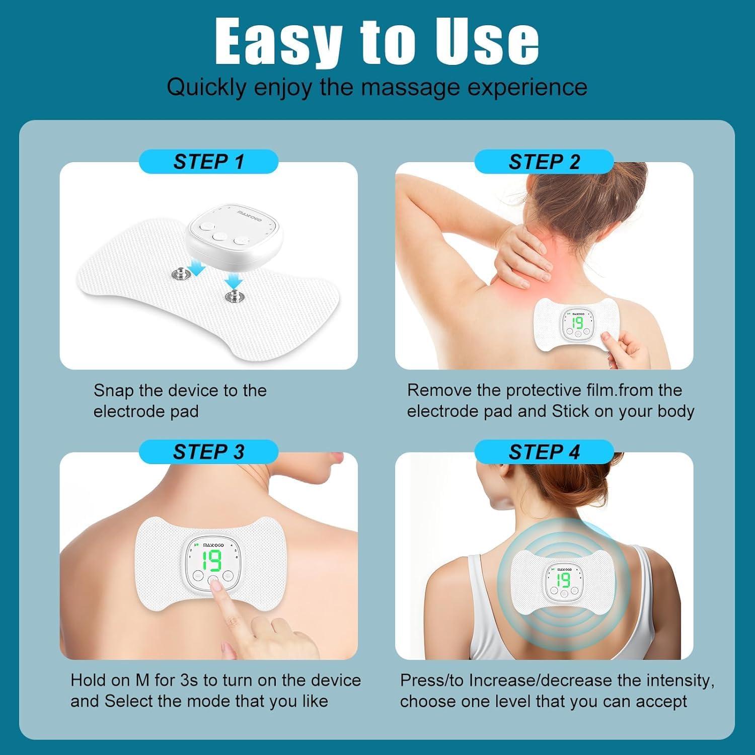 Unidad TENS Inalámbrica MASTOGO - 6 Modos y 19 Intensidades