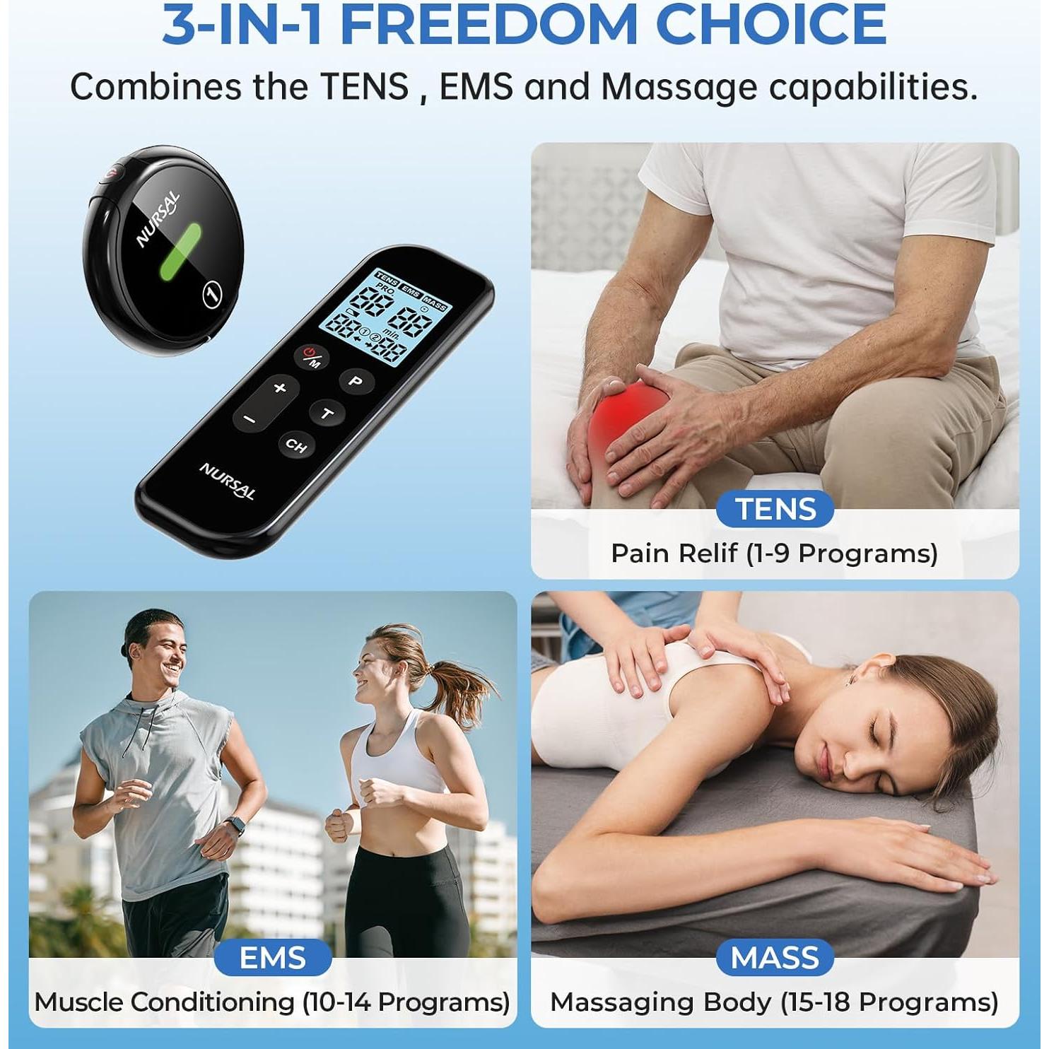 Estimulador Muscular Inalámbrico NURSAL M101A-UK1 18 Modos