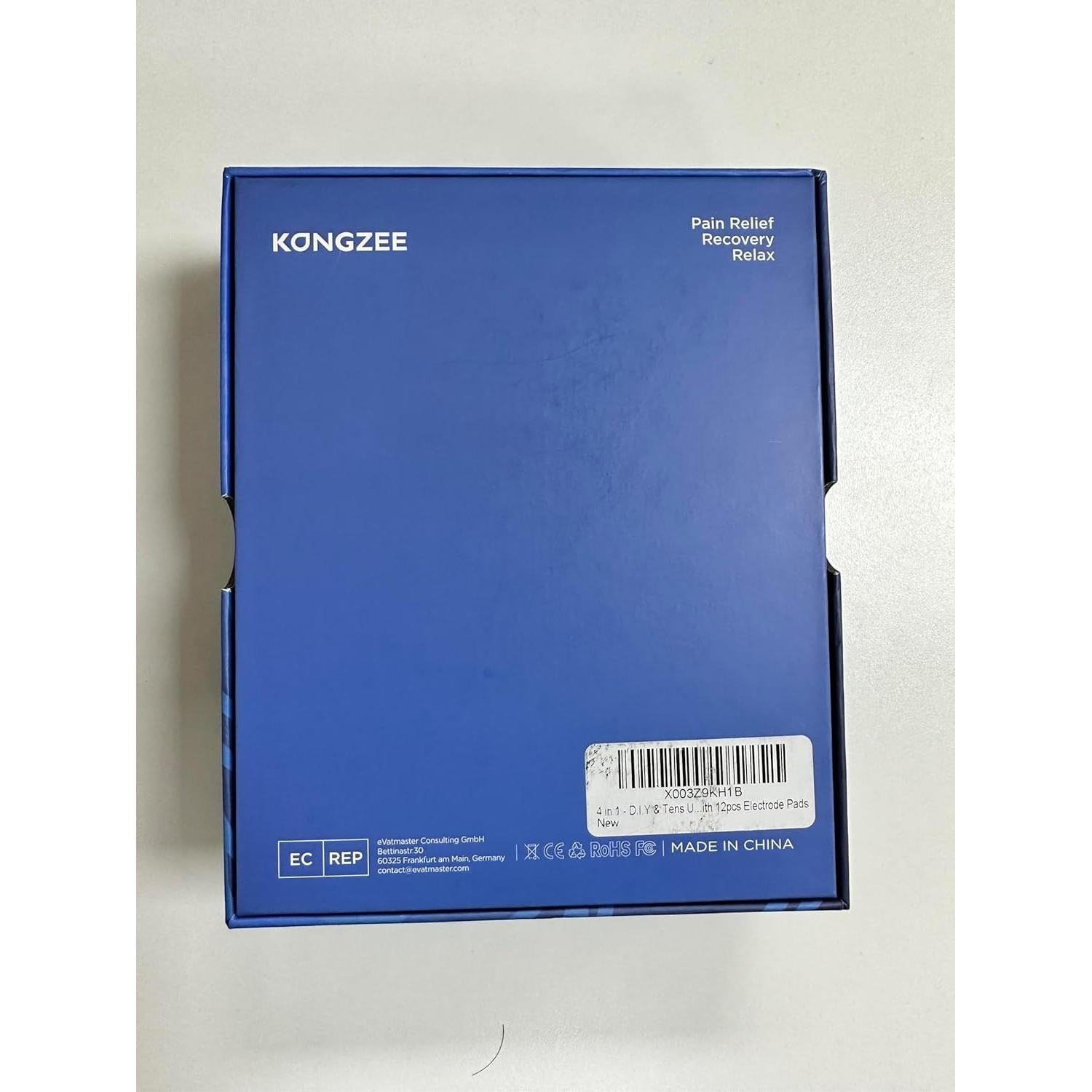 Estimulador Muscular 4 en 1 TENS EMS KONGZEE Blanco