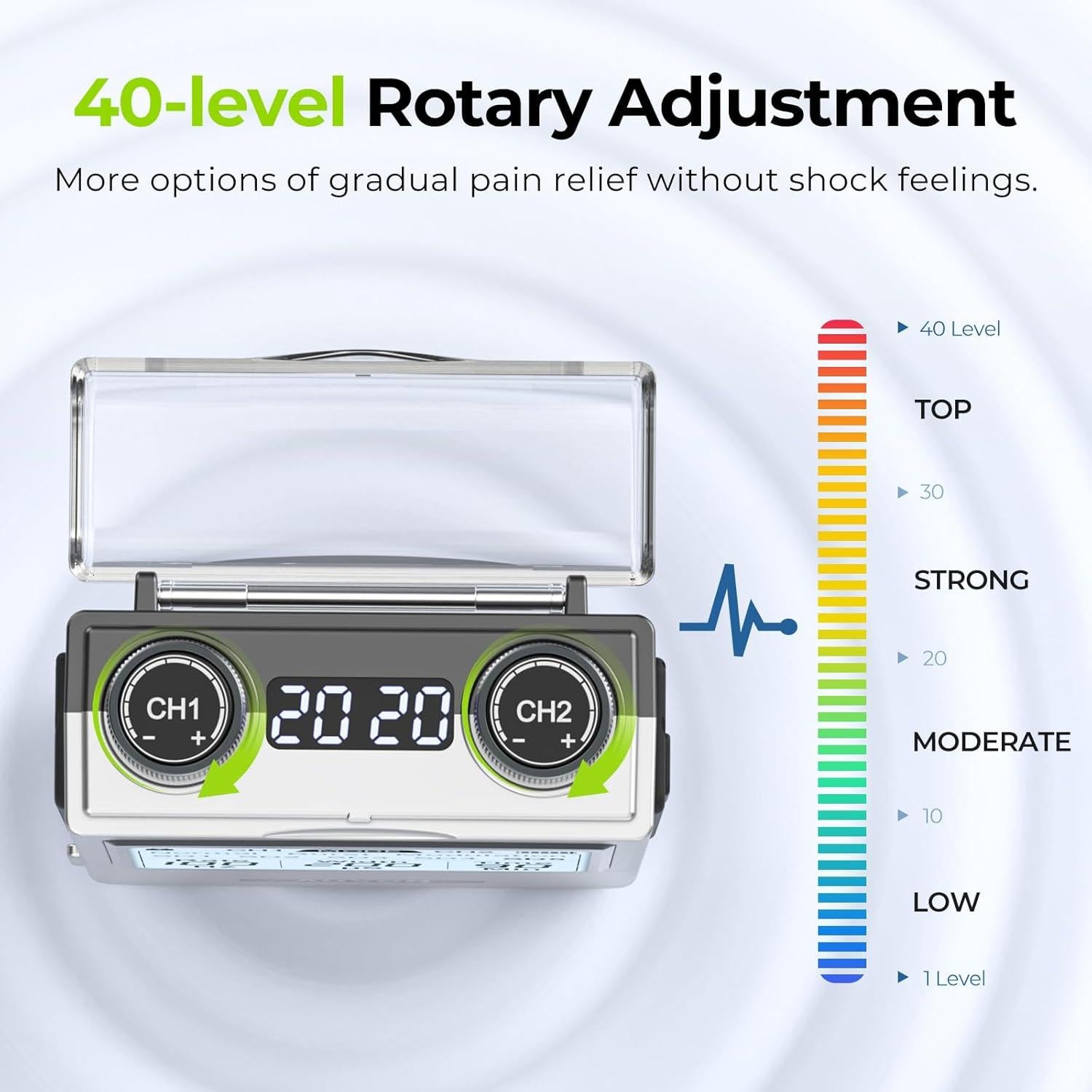 Estimulador Muscular TENS AUVON TP2208C Recargable 8 Modos