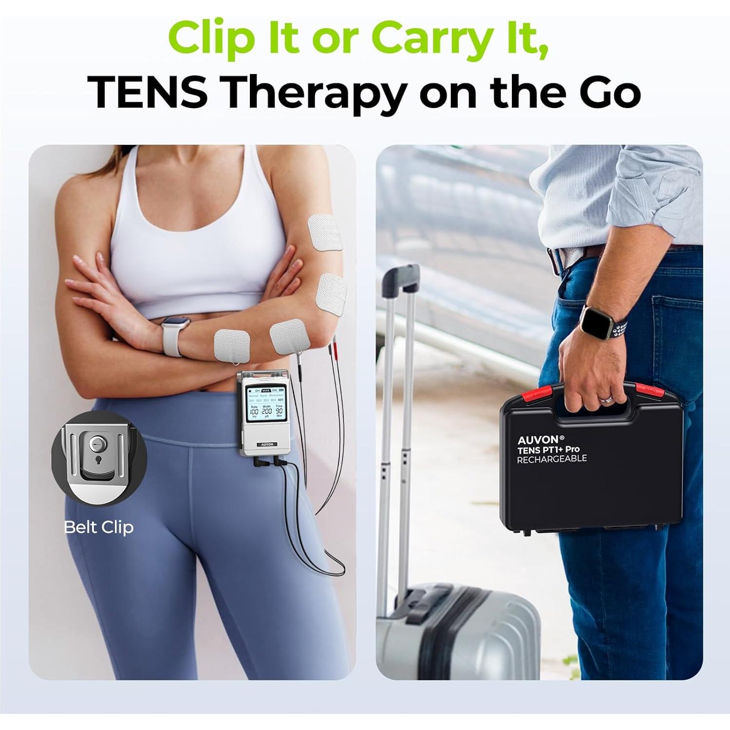 Estimulador Muscular TENS AUVON TP2208C Recargable 8 Modos