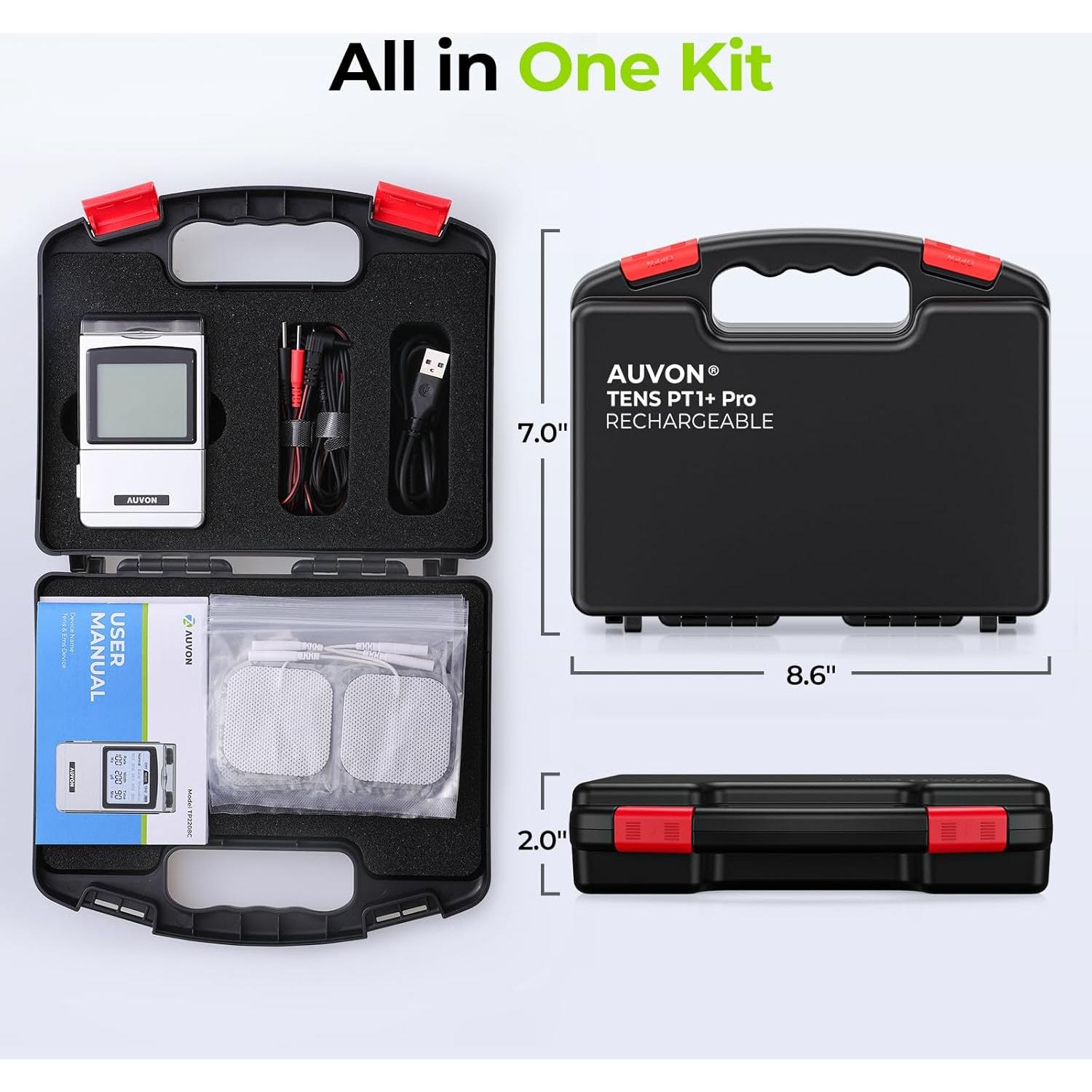 Estimulador Muscular TENS AUVON TP2208C Recargable 8 Modos