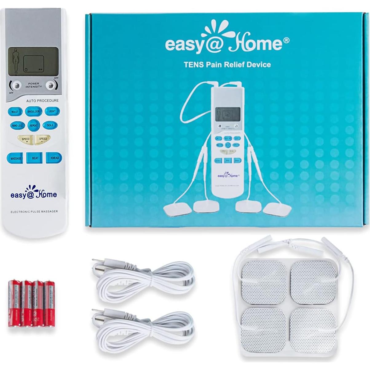 Easy@Home EHE009 Estimulador Muscular TENS Portátil - Alivio del Dolor