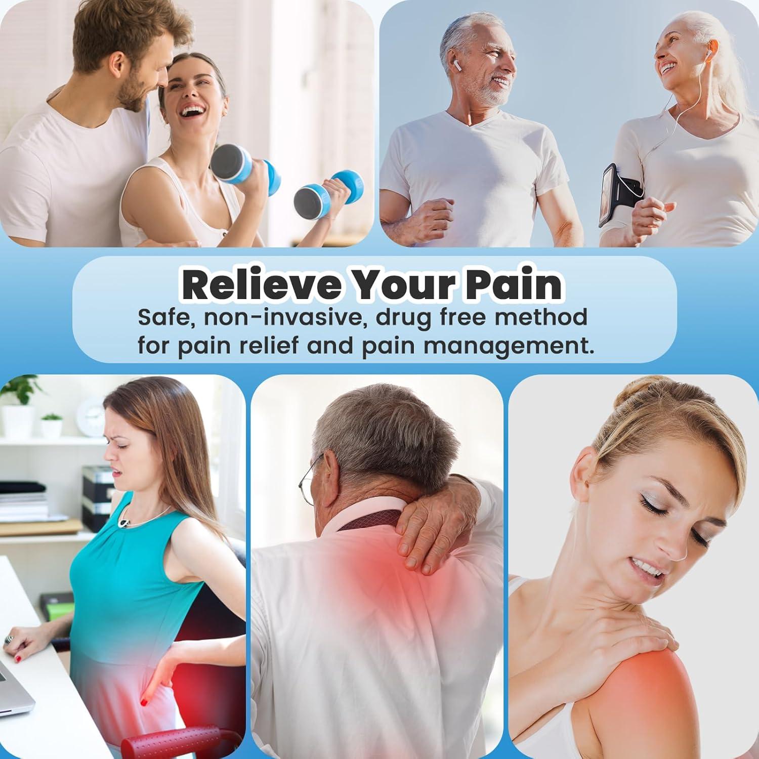 Estimulador Muscular Inalámbrico TENS EMS - 12 Modos, Control App