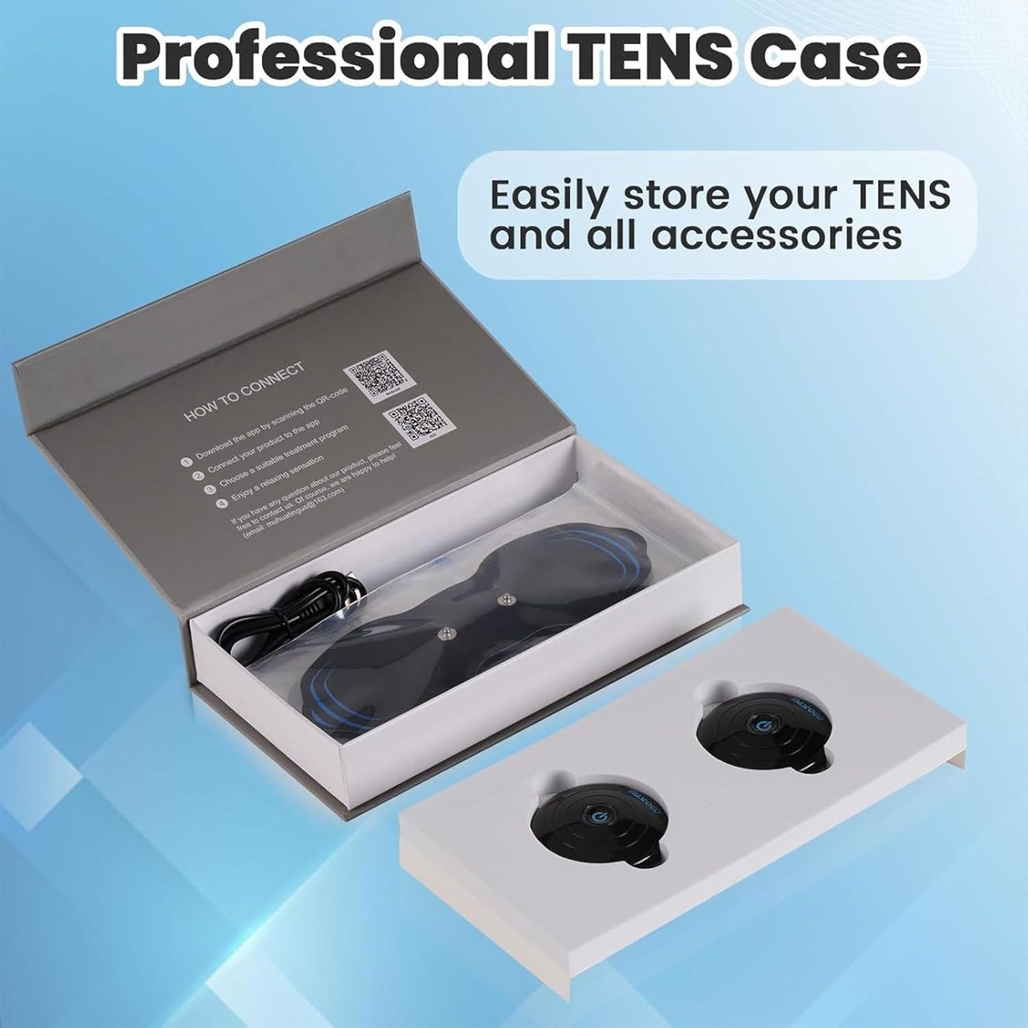 Estimulador Muscular Inalámbrico TENS EMS - 12 Modos, Control App