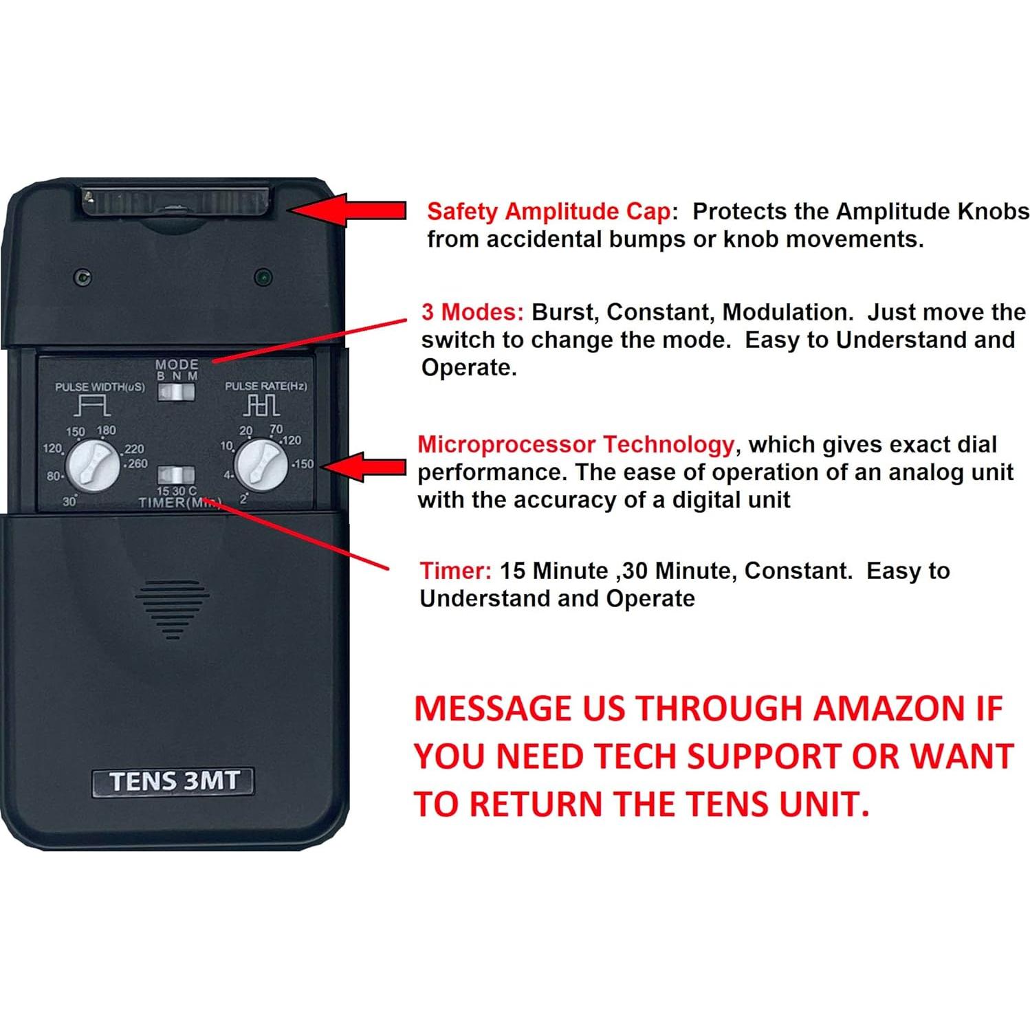 Estimulador Muscular TENS Elección del Terapeuta 100mA