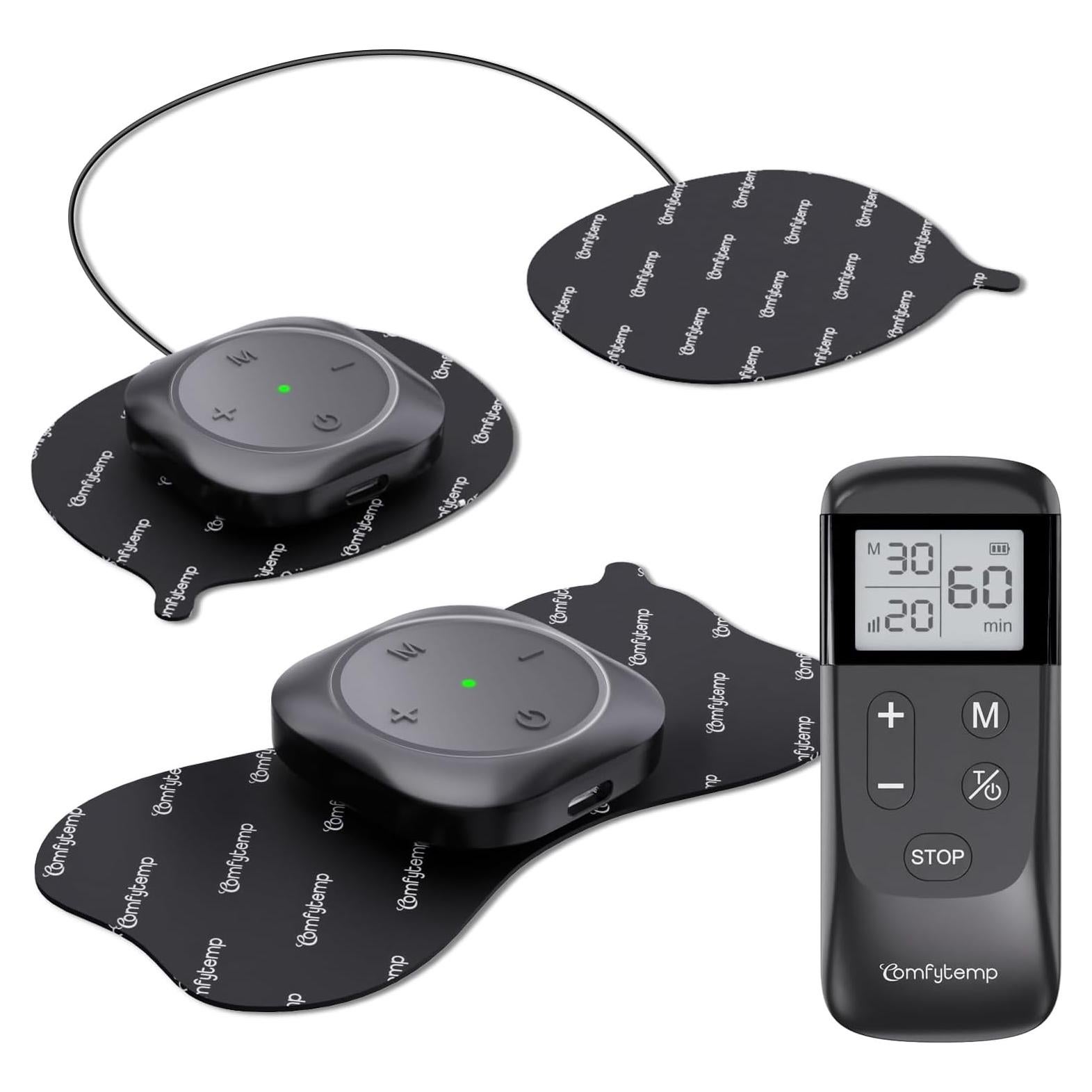 Comfytemp Estimulador Muscular TENS Inalámbrico 30 Modos Alivio Dolor