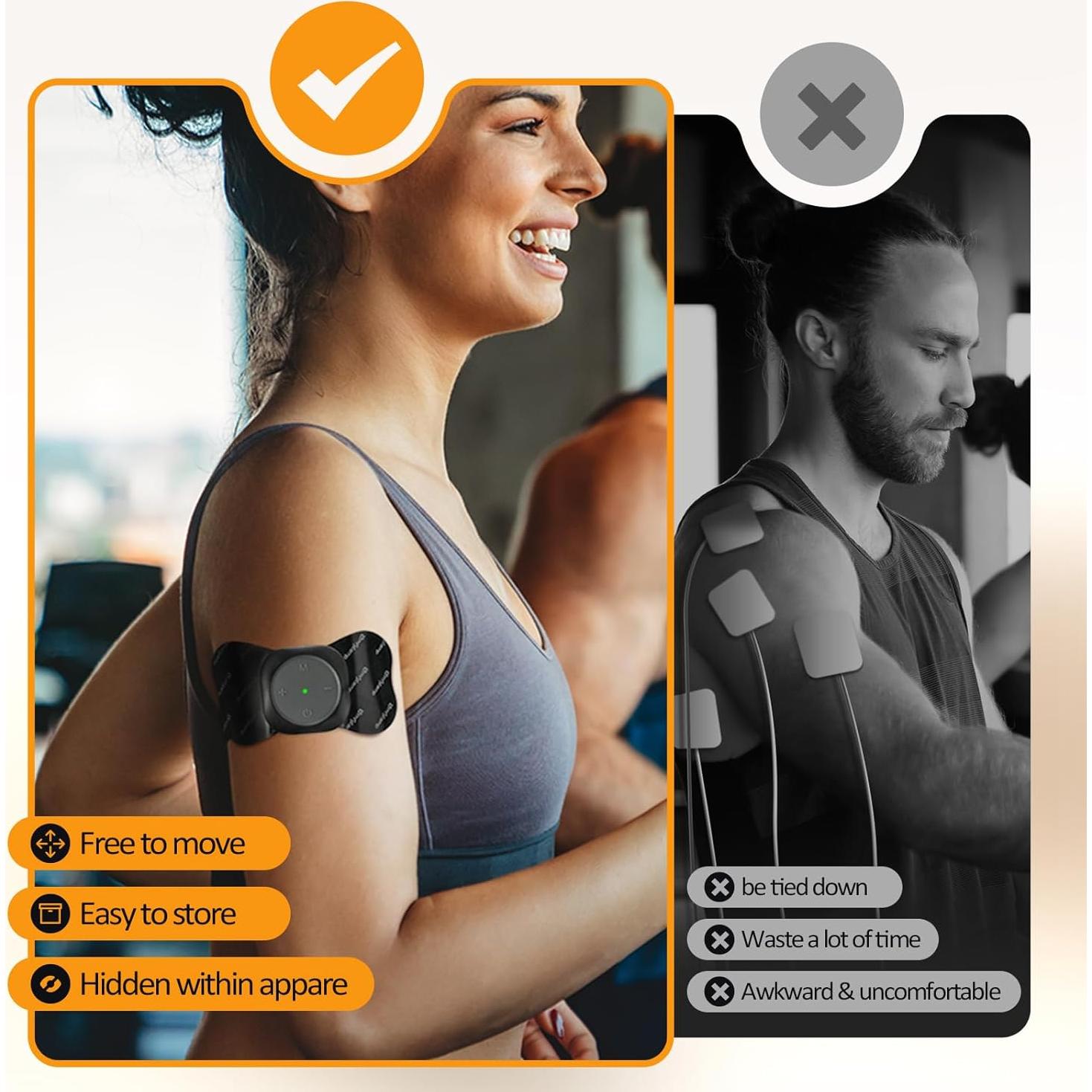 Comfytemp Estimulador Muscular TENS Inalámbrico 30 Modos Alivio Dolor