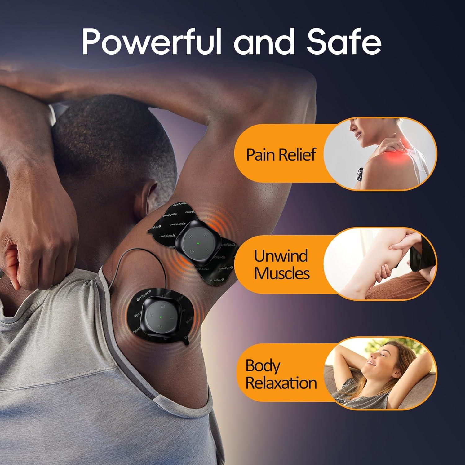 Comfytemp Estimulador Muscular TENS Inalámbrico 30 Modos Alivio Dolor