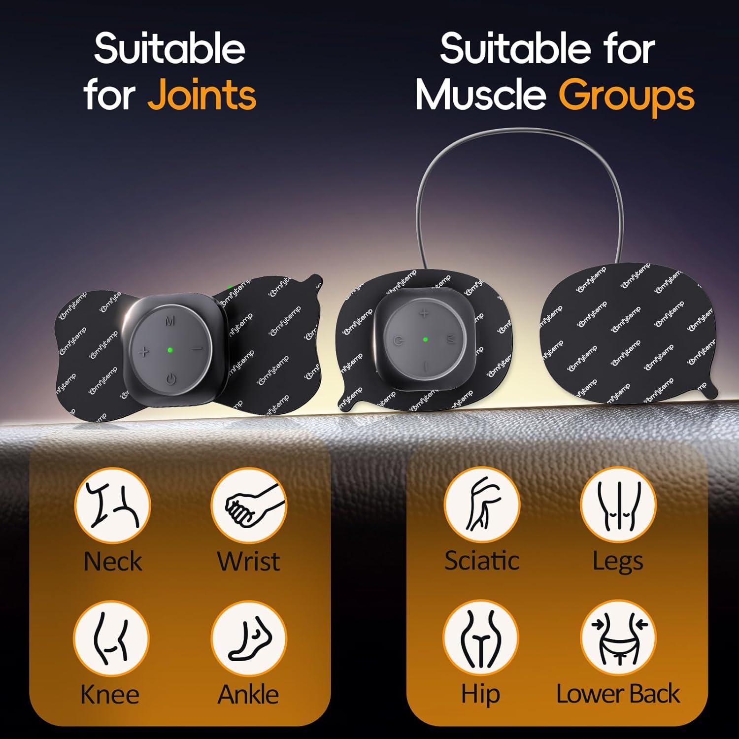 Comfytemp Estimulador Muscular TENS Inalámbrico 30 Modos Alivio Dolor