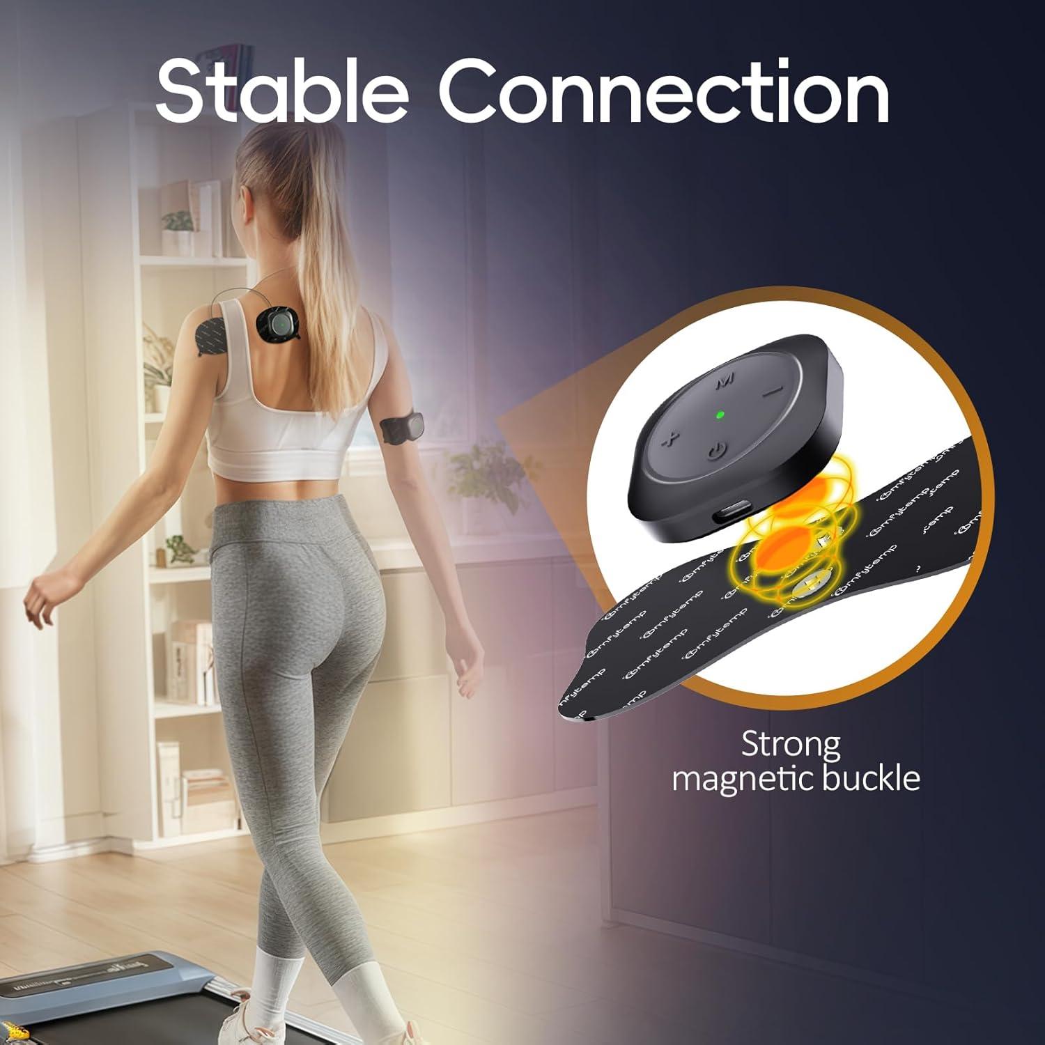 Comfytemp Estimulador Muscular TENS Inalámbrico 30 Modos Alivio Dolor