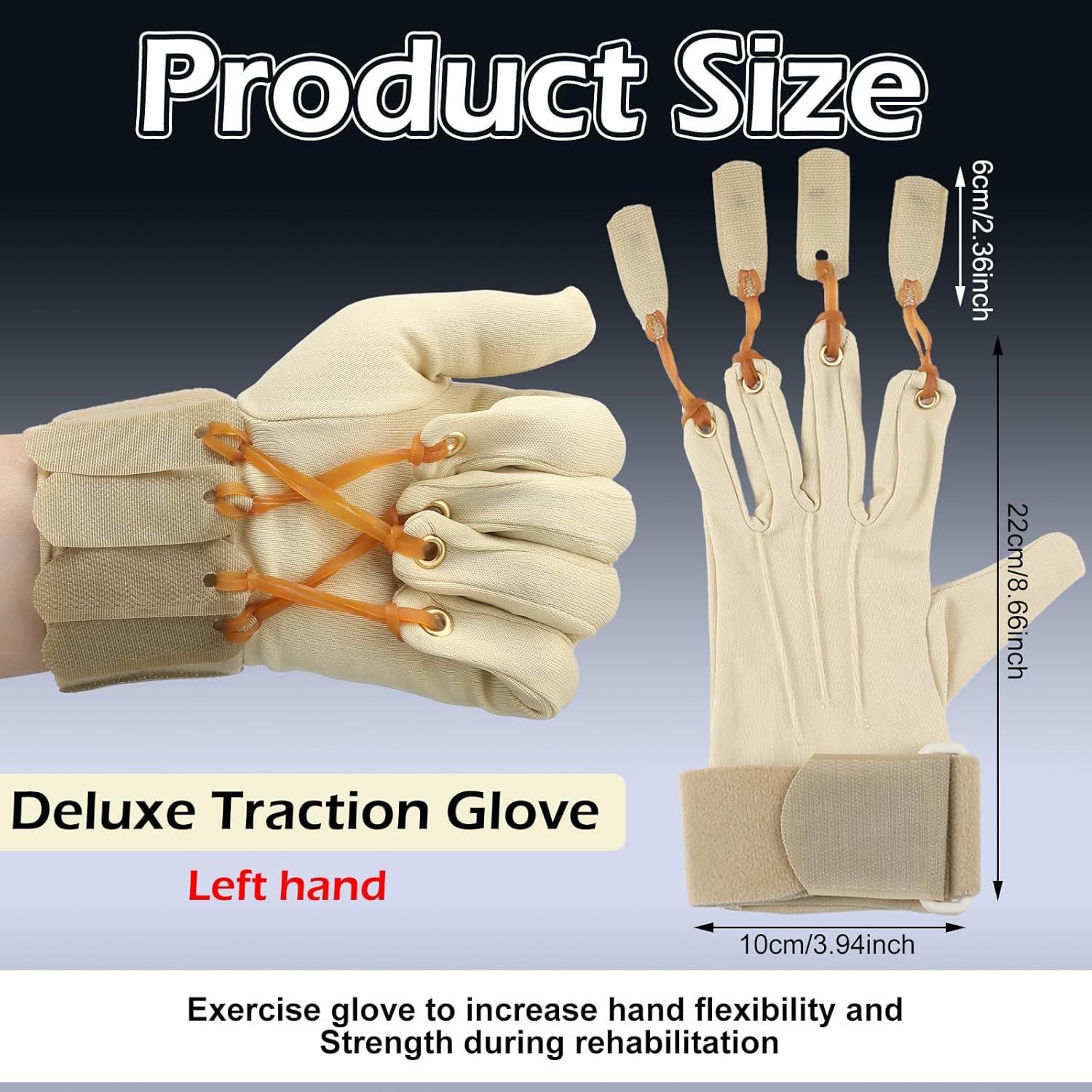 Guante de Ejercicio de Tracción Cuffbow para Rehabilitación de Manos