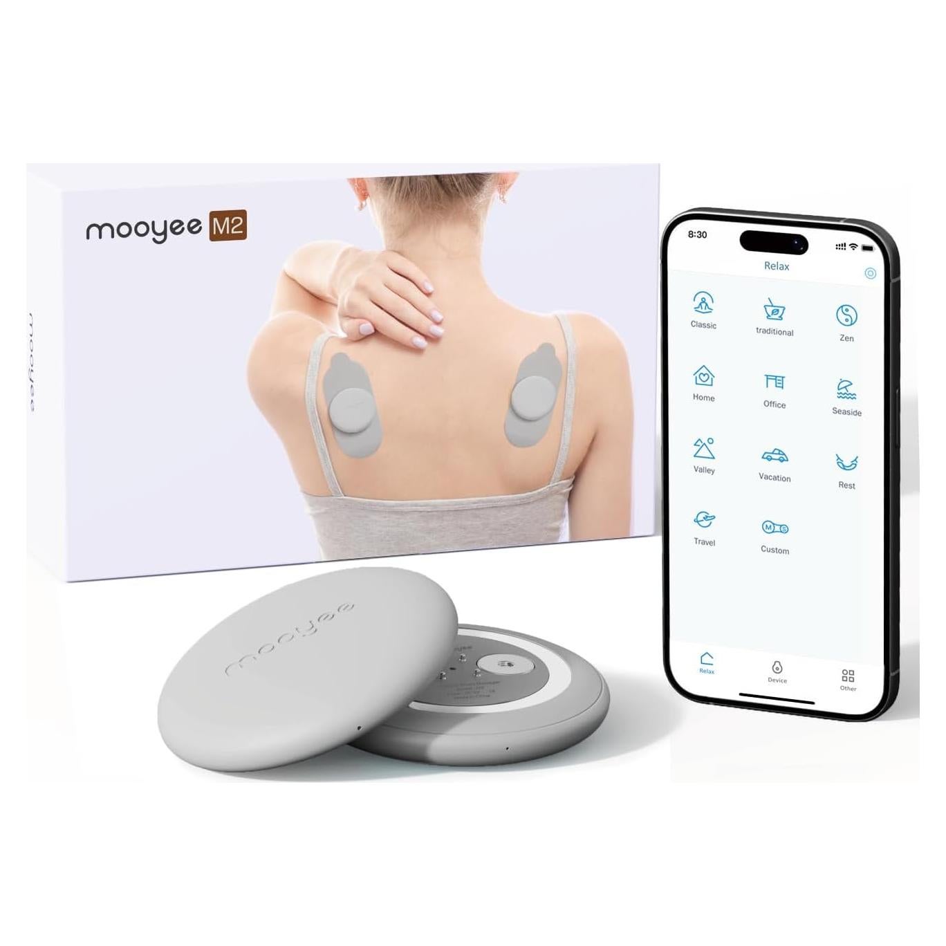 Estimulador Muscular Inalámbrico Mooyee M2 - Alivio Dolor 18 Modos